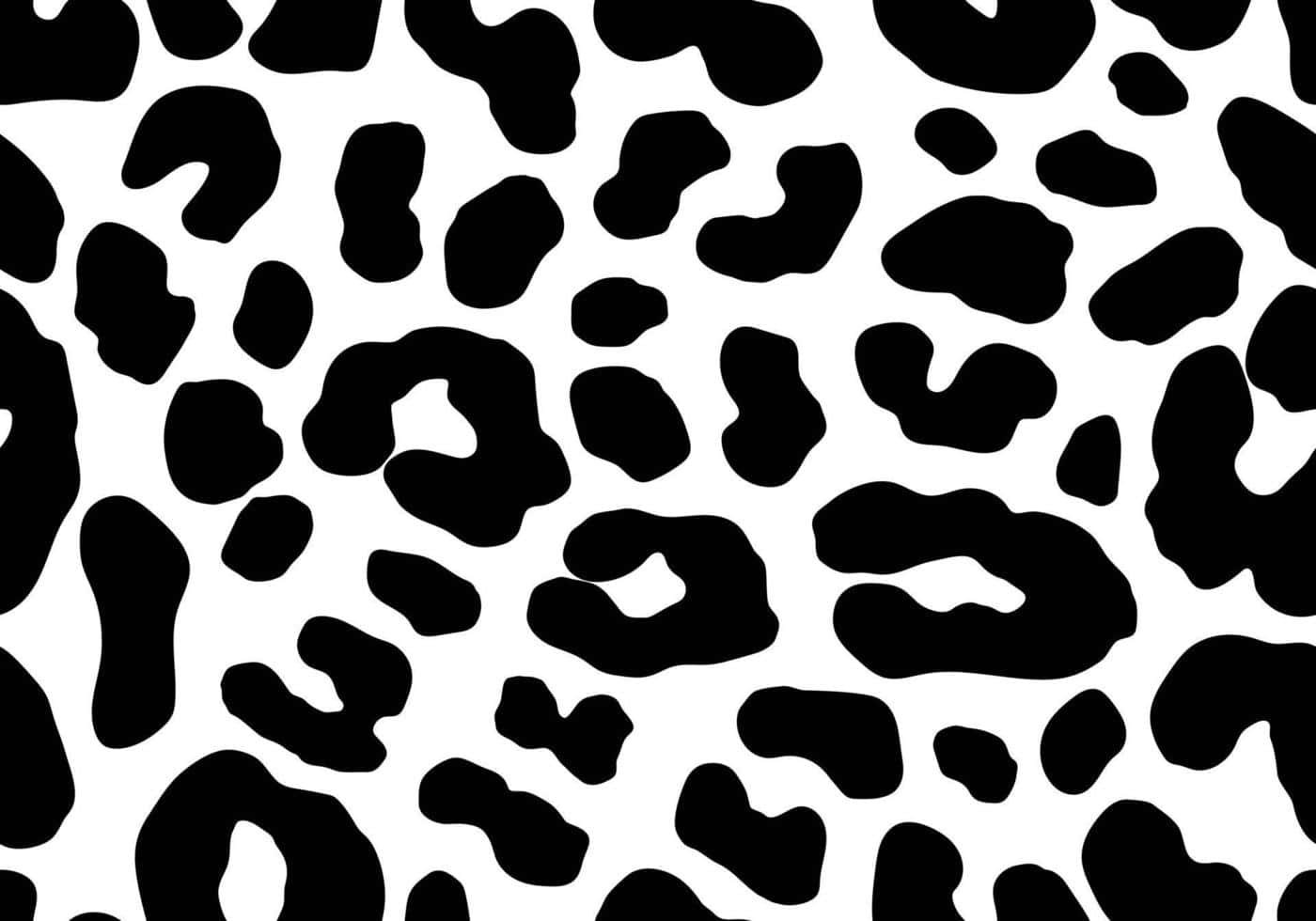 black leopard spots, white background, repeating pattern, HD Desktop Wallpaper