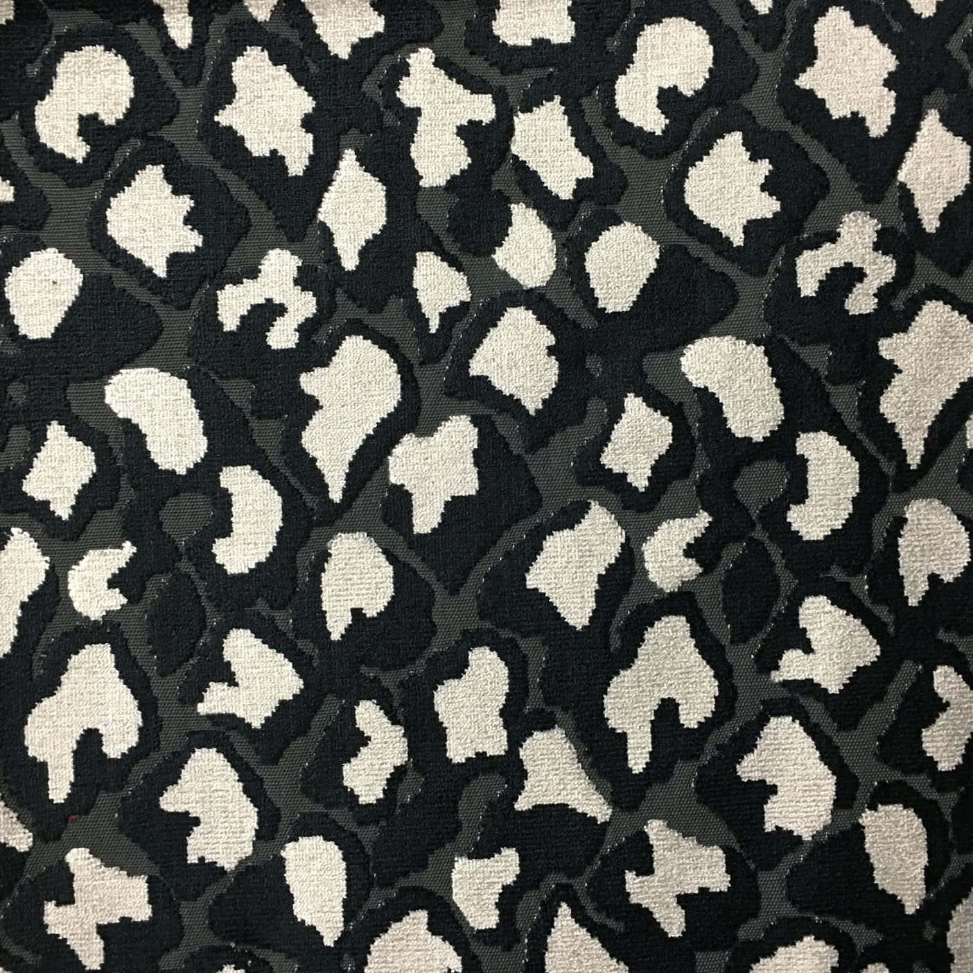 black leopard print fabric, textured, black and cream, HD Desktop Wallpaper