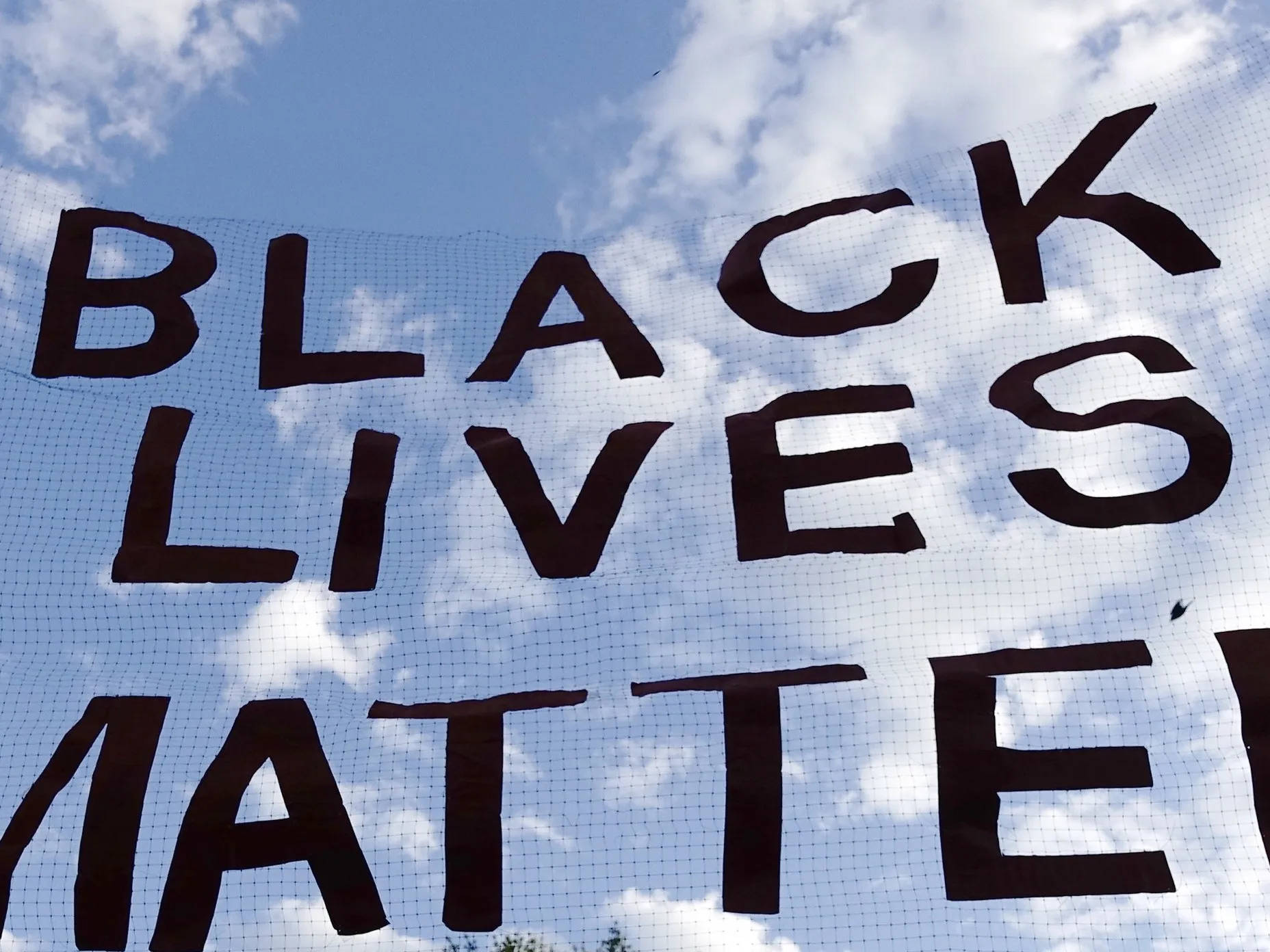 BLACK LIVES MATTER, black, blue sky, HD Desktop Wallpaper