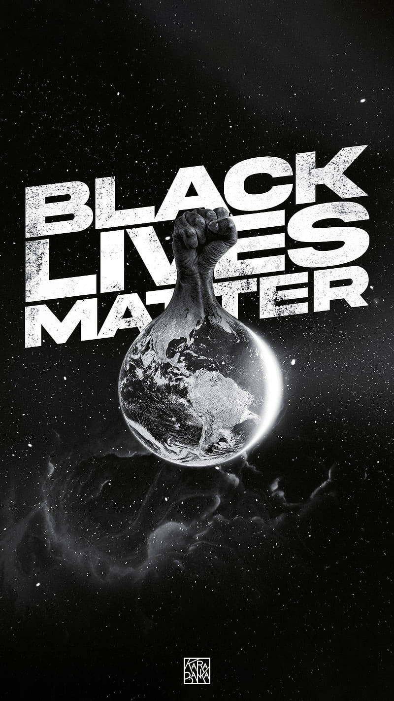 Black Lives Matter, globe, raised fist, HD Phone Wallpaper
