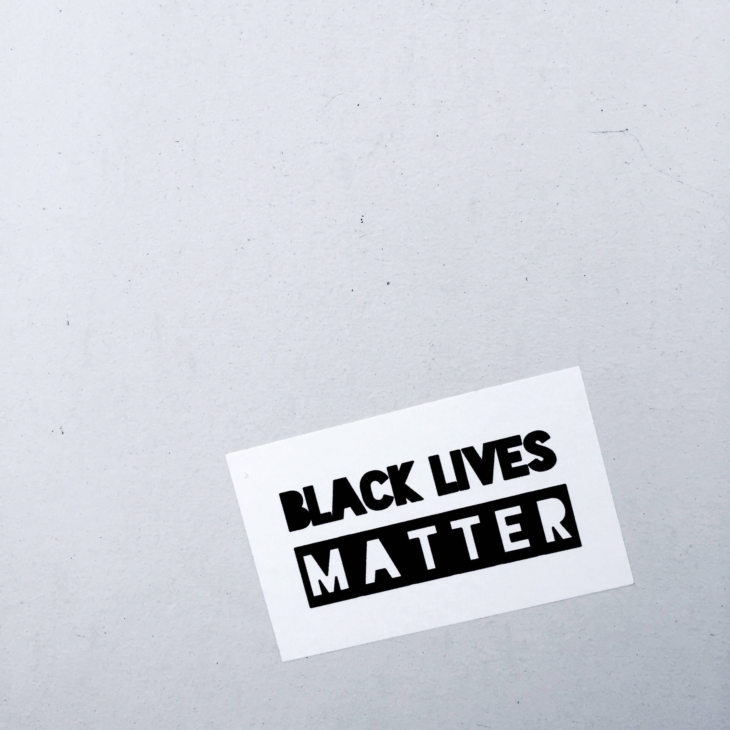 BLACK LIVES MATTER, black and white, sticker, Full HD Desktop Wallpaper
