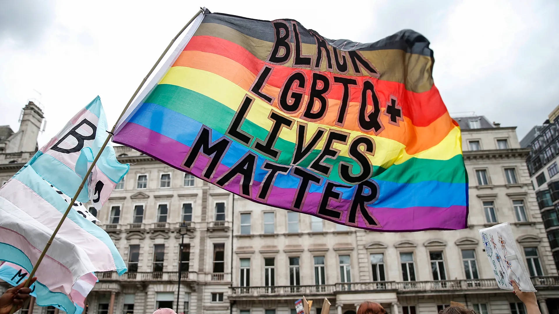 Black Lives Matter, LGBTQ+, rainbow flag, Full HD Desktop Wallpaper