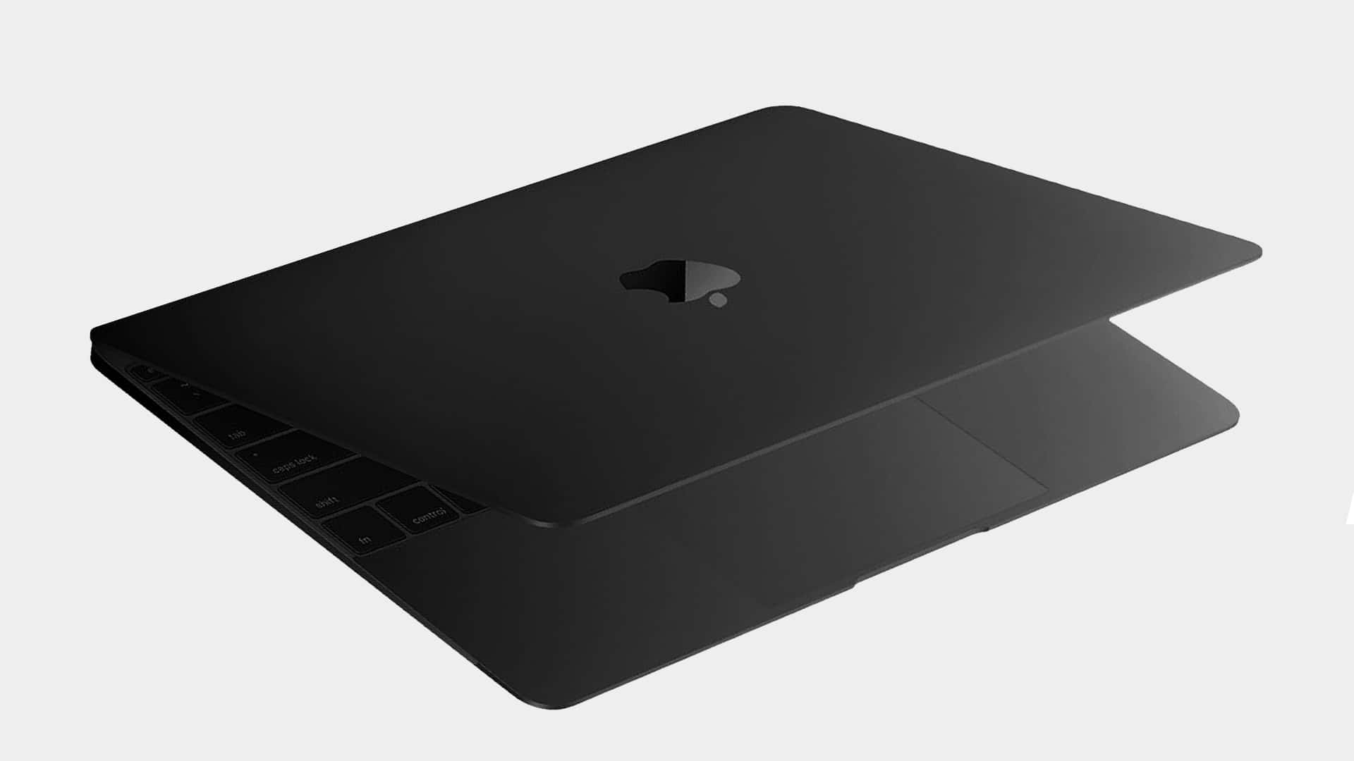 Black Macbook, sleek, black, Full HD Desktop Wallpaper