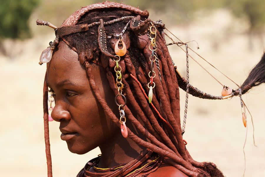Black Magic Woman, reddish-brown hair, beads, SD Desktop Wallpaper