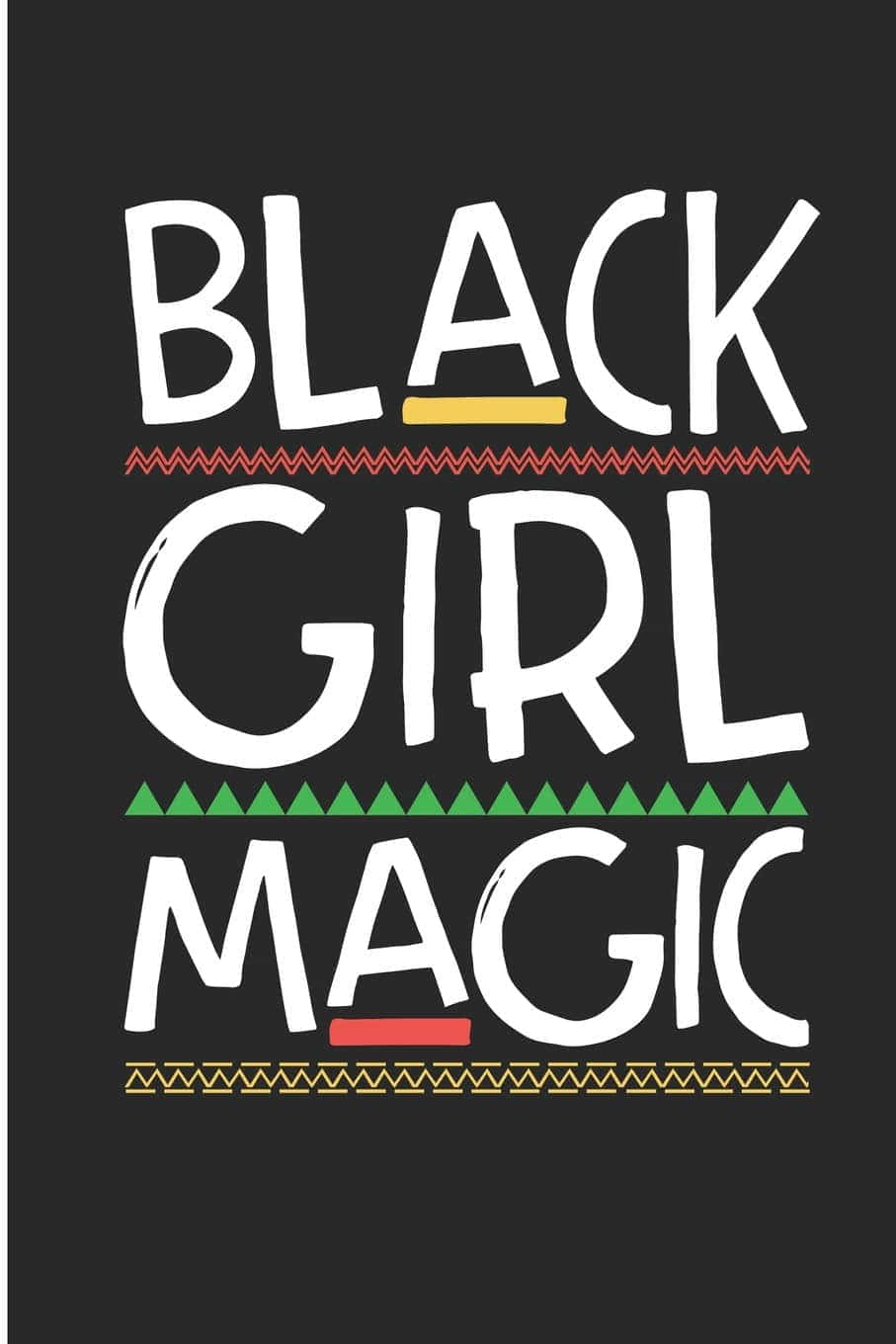 Black Girl Magic, white text, black background, HD Phone Wallpaper