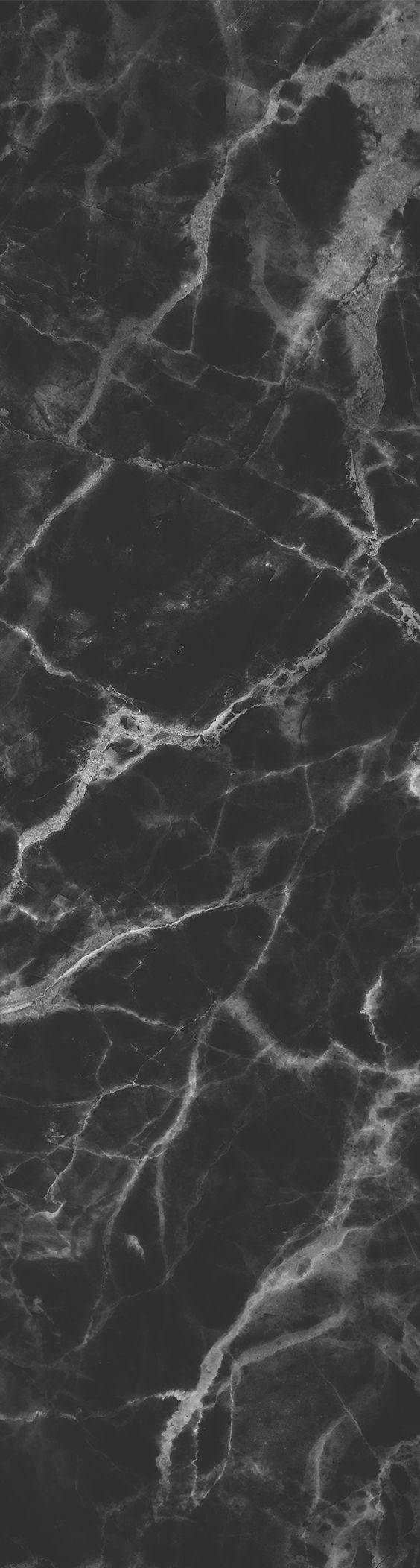 black marble, white veining patterns, sleek, Full HD Phone Wallpaper