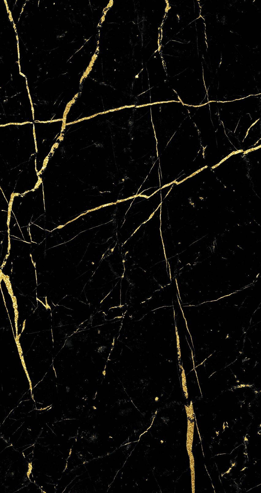 gold and black marble iPhone, black marble surface, golden veins, HD Phone Wallpaper