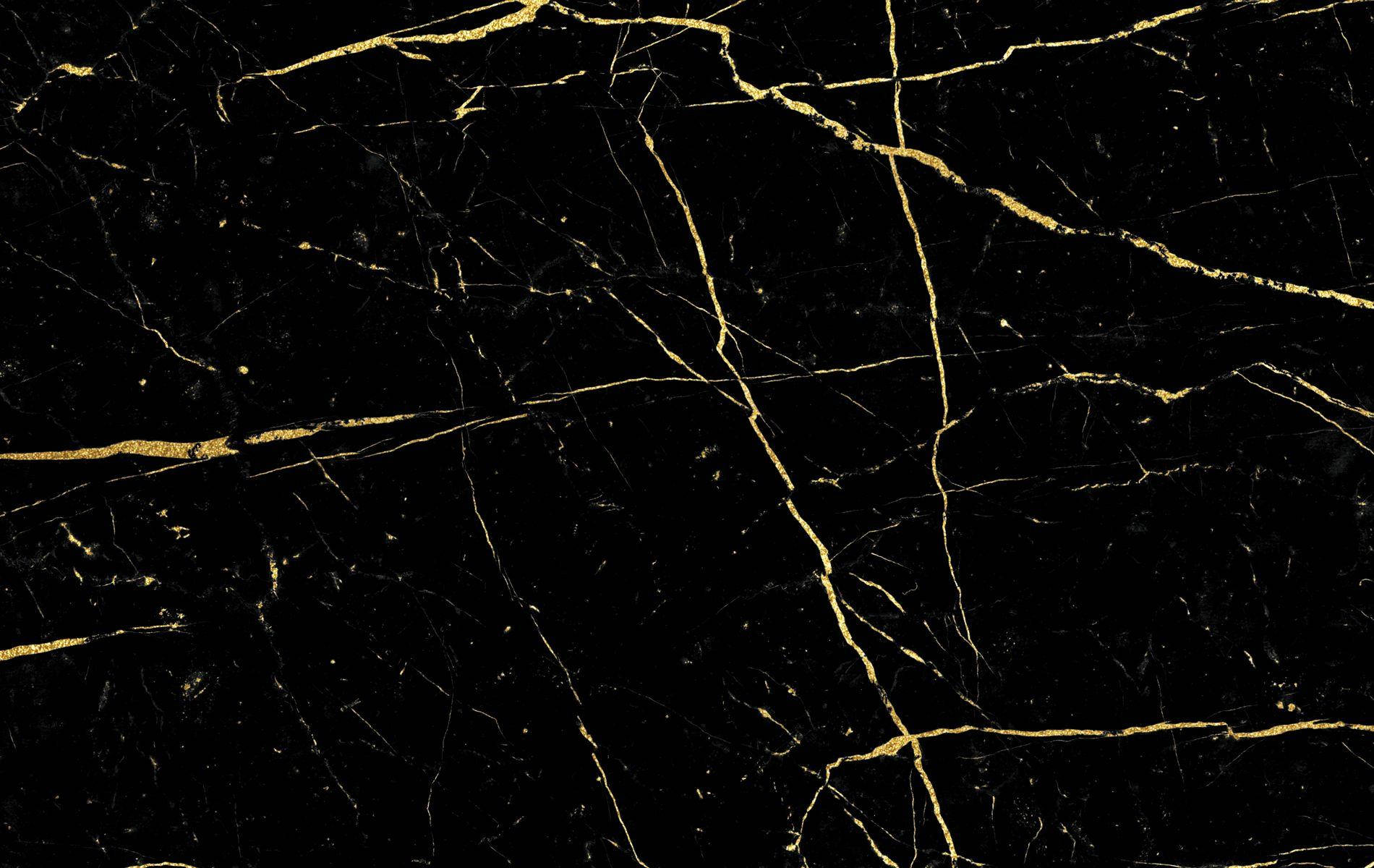 Black Marble iPhone, gold veins, luxurious black marble surface, HD Desktop Wallpaper
