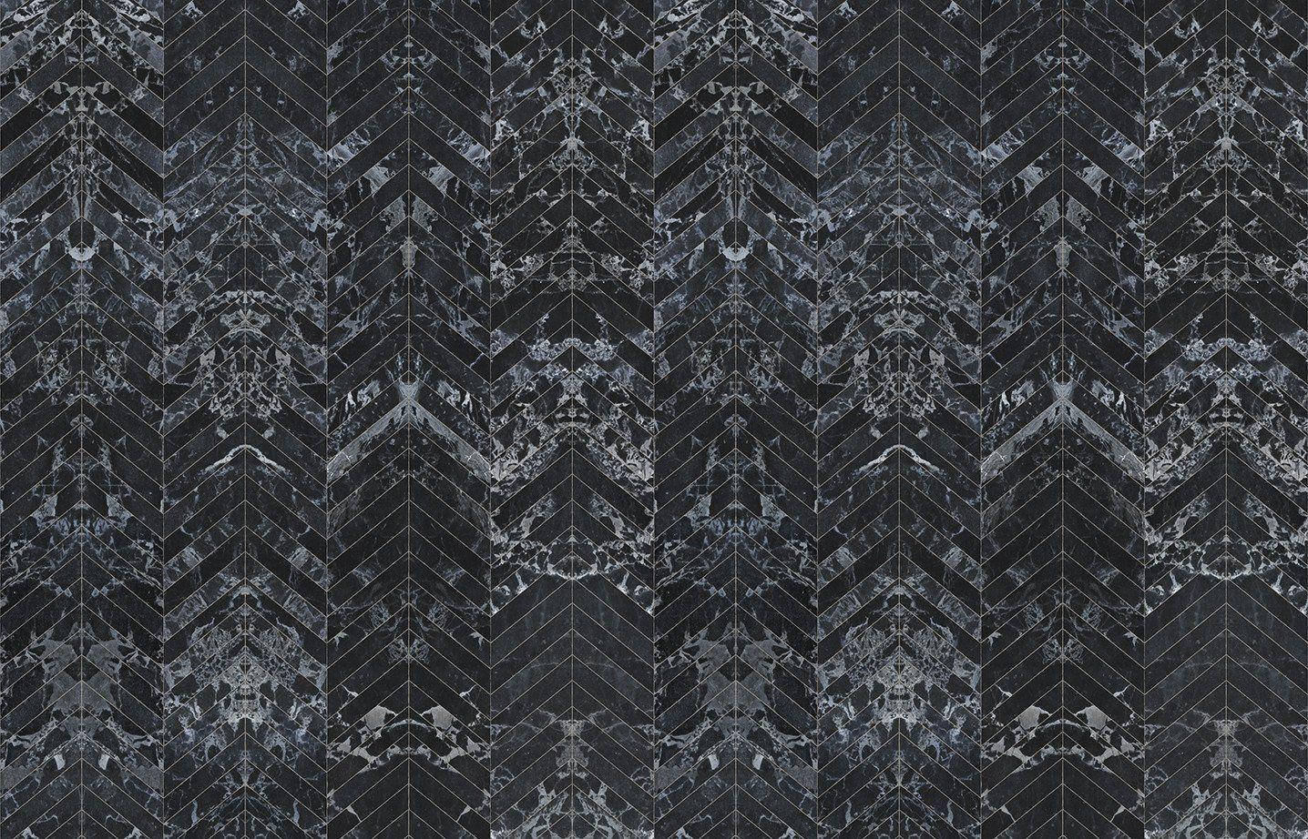 Black Marble iPhone, chevron pattern, dark gray marble, HD Desktop Wallpaper