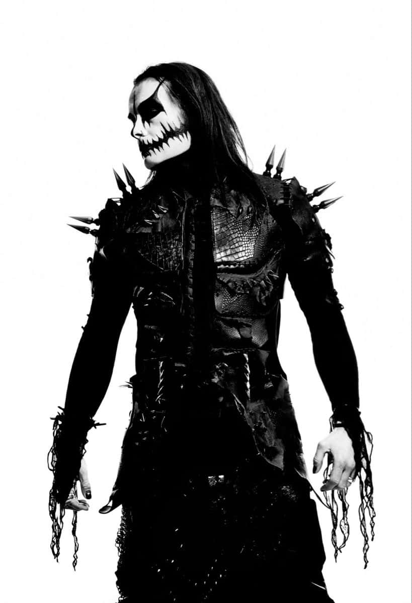 black metal music, black spiked armor, skull makeup, SD Phone Wallpaper