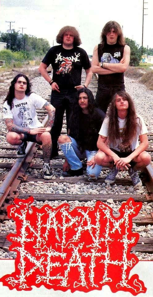 black metal music, long-haired metal band members, weathered railroad tracks, SD Phone Wallpaper