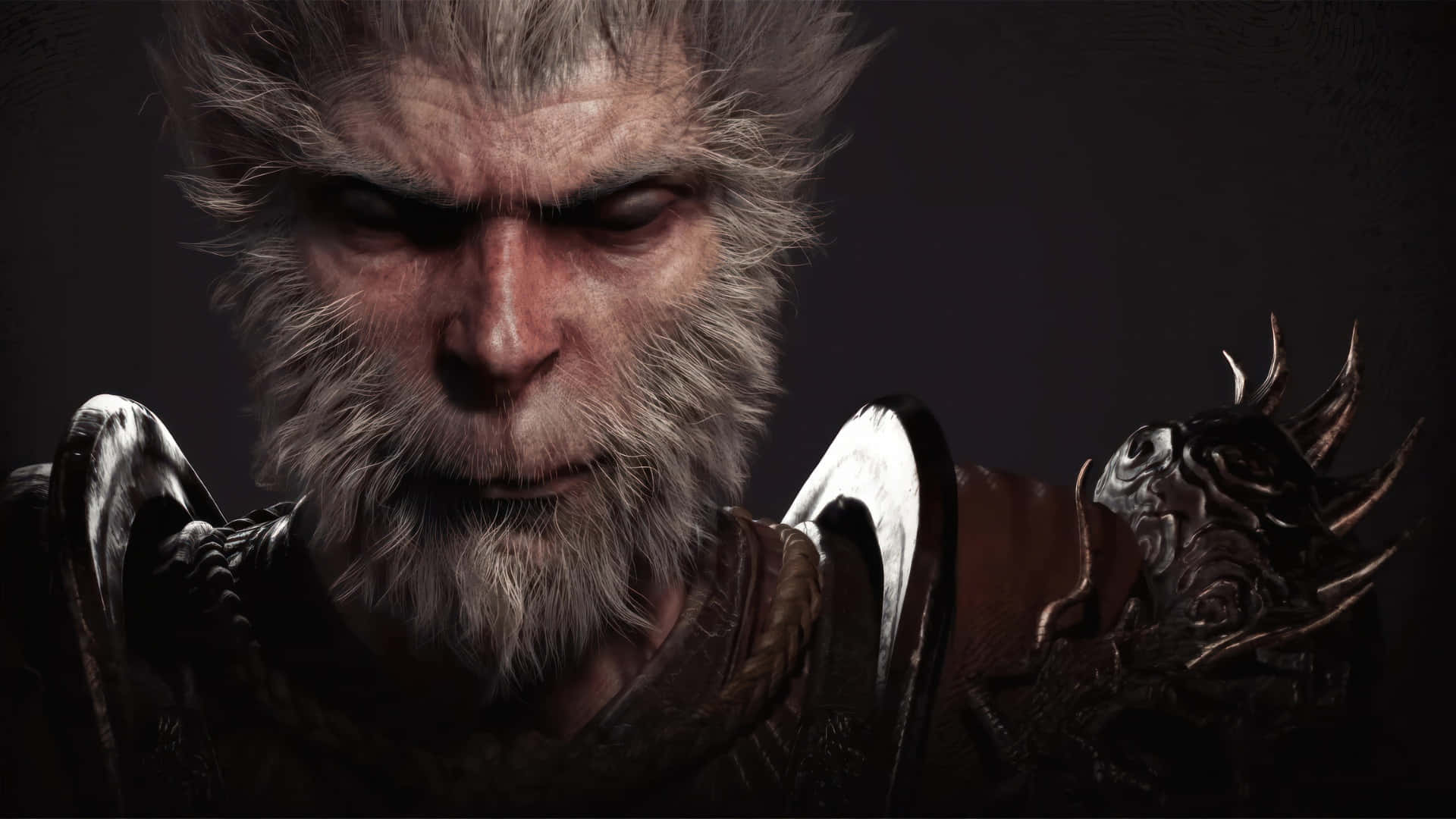 Black Myth Wukong, character reveal, gray fur, Full HD Desktop Wallpaper