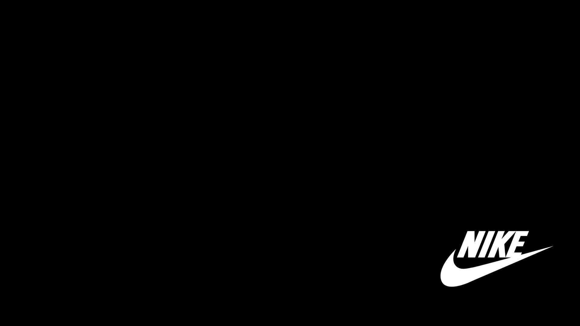 Nike, swoosh logo, black, Full HD Desktop Wallpaper