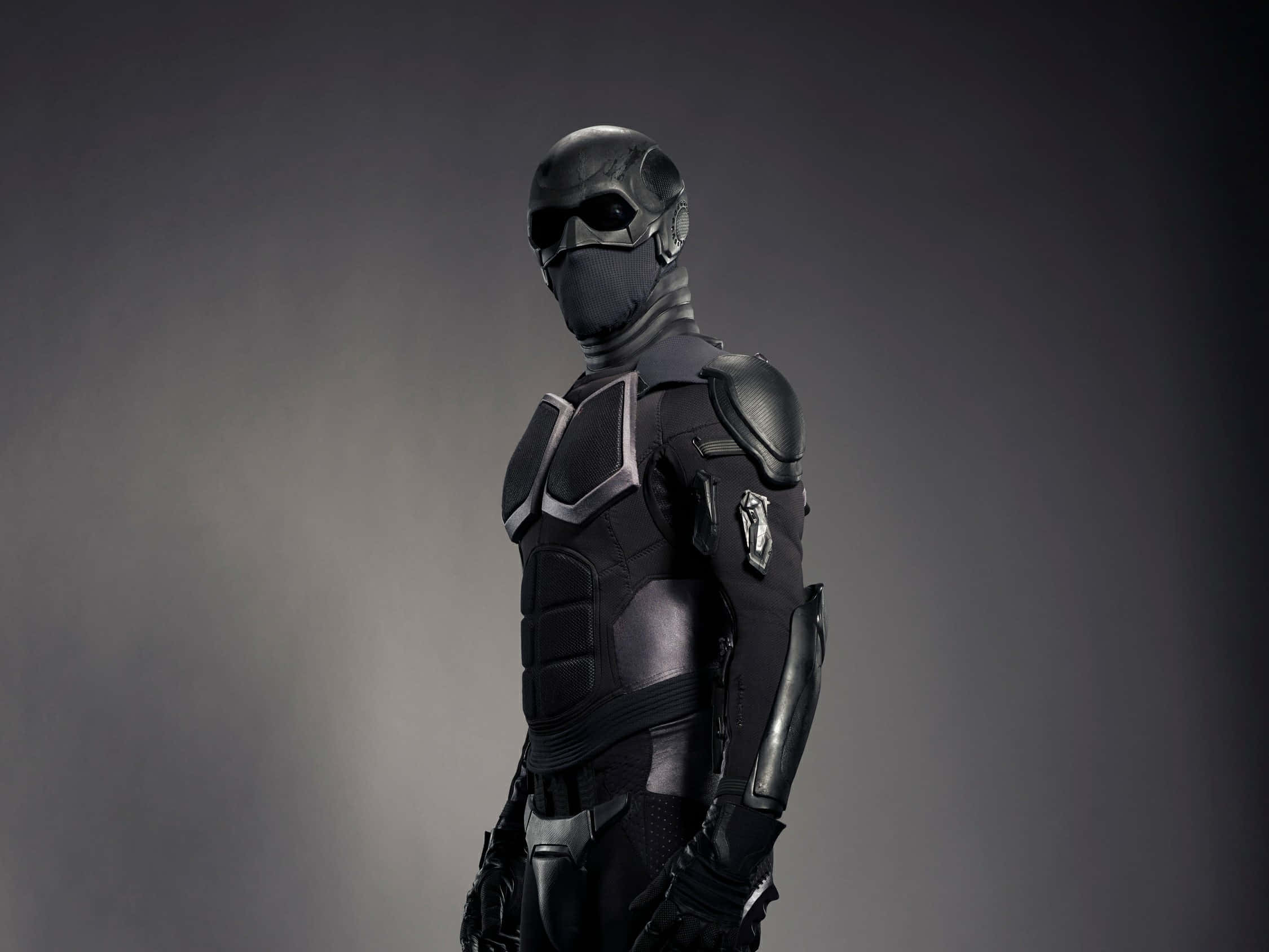 Black Noir, sleek black armored figure, tactical gear, Full HD Desktop Wallpaper