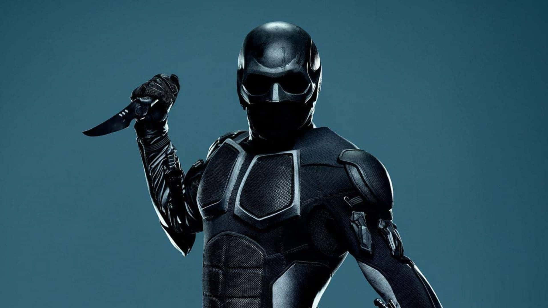 Black Noir, sleek black suit, knife, Full HD Desktop Wallpaper
