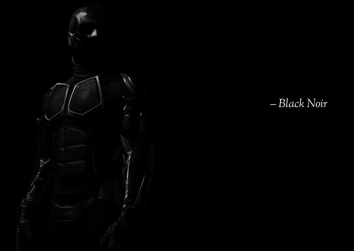 Black Noir, silhouette, shadowy armored figure, SD Desktop Wallpaper
