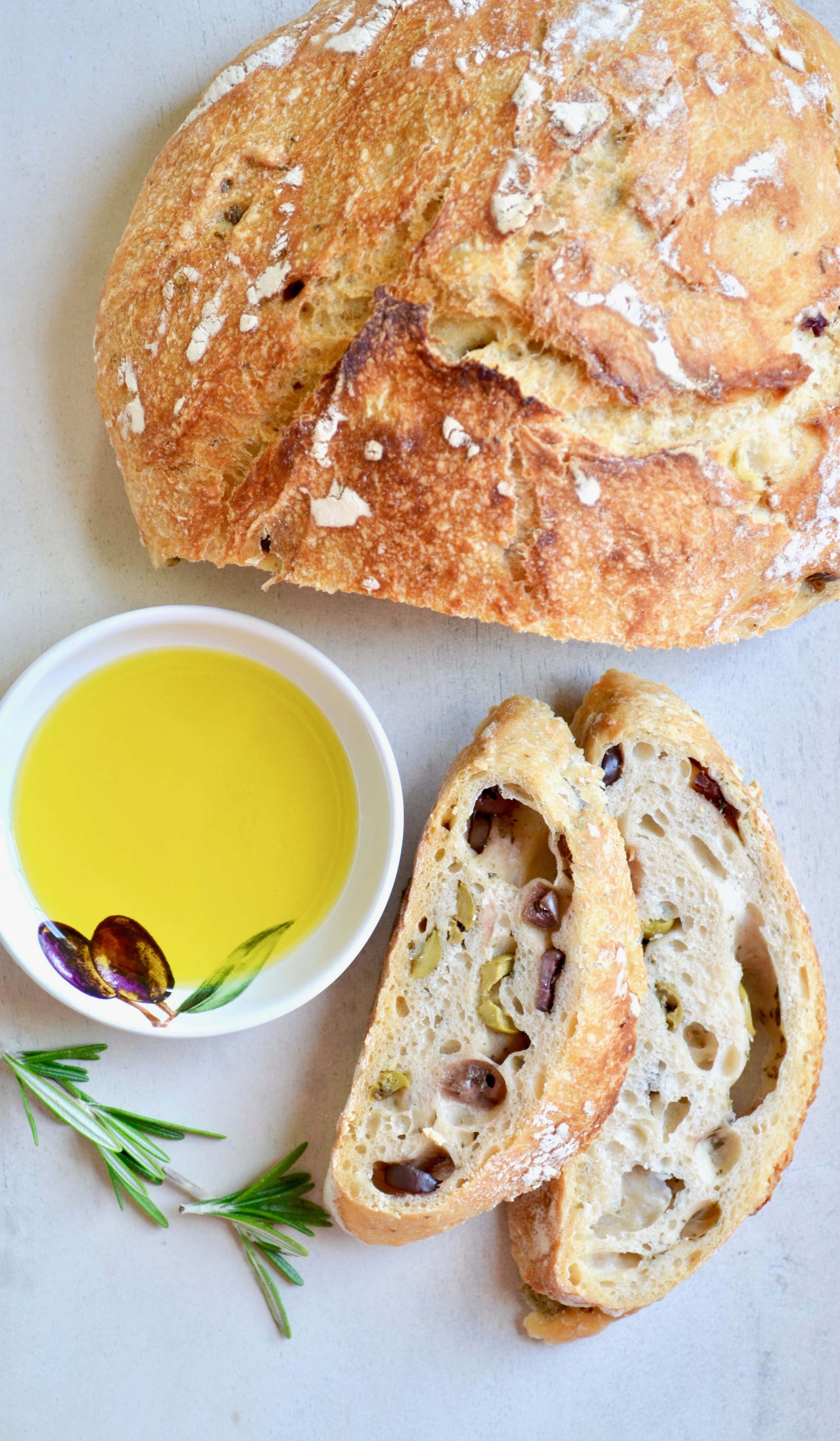 black olives, artisan bread, olives and herbs, 4K Phone Wallpaper