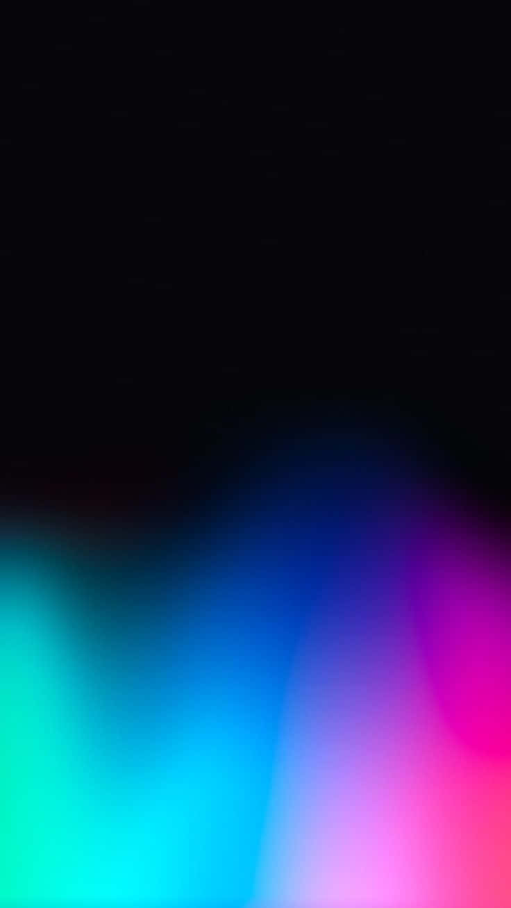 Black Ombre, teal blue, magenta, HD Phone Wallpaper