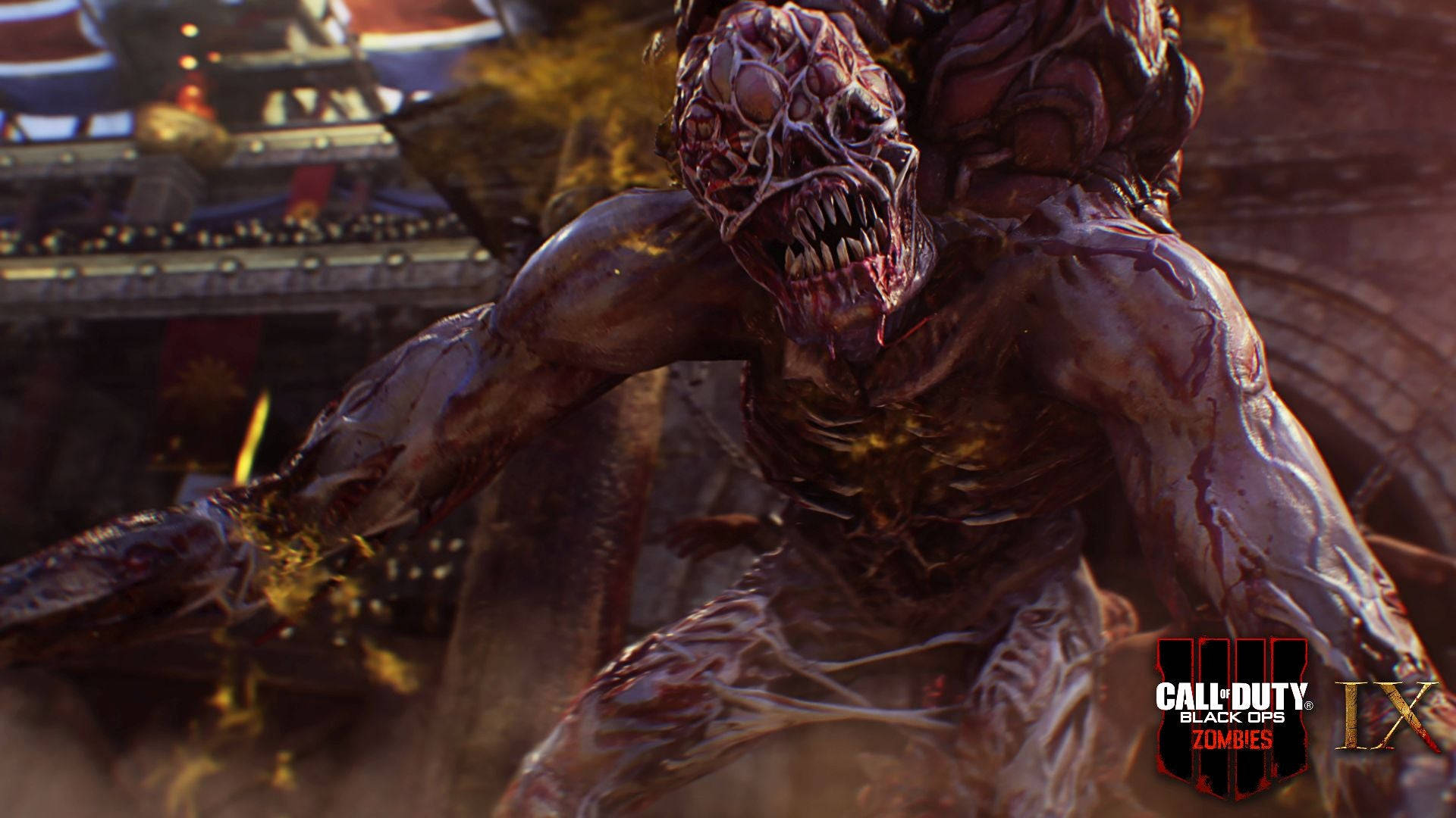 Black Ops 4 Zombies, zombie, exposed muscles, Full HD Desktop Wallpaper