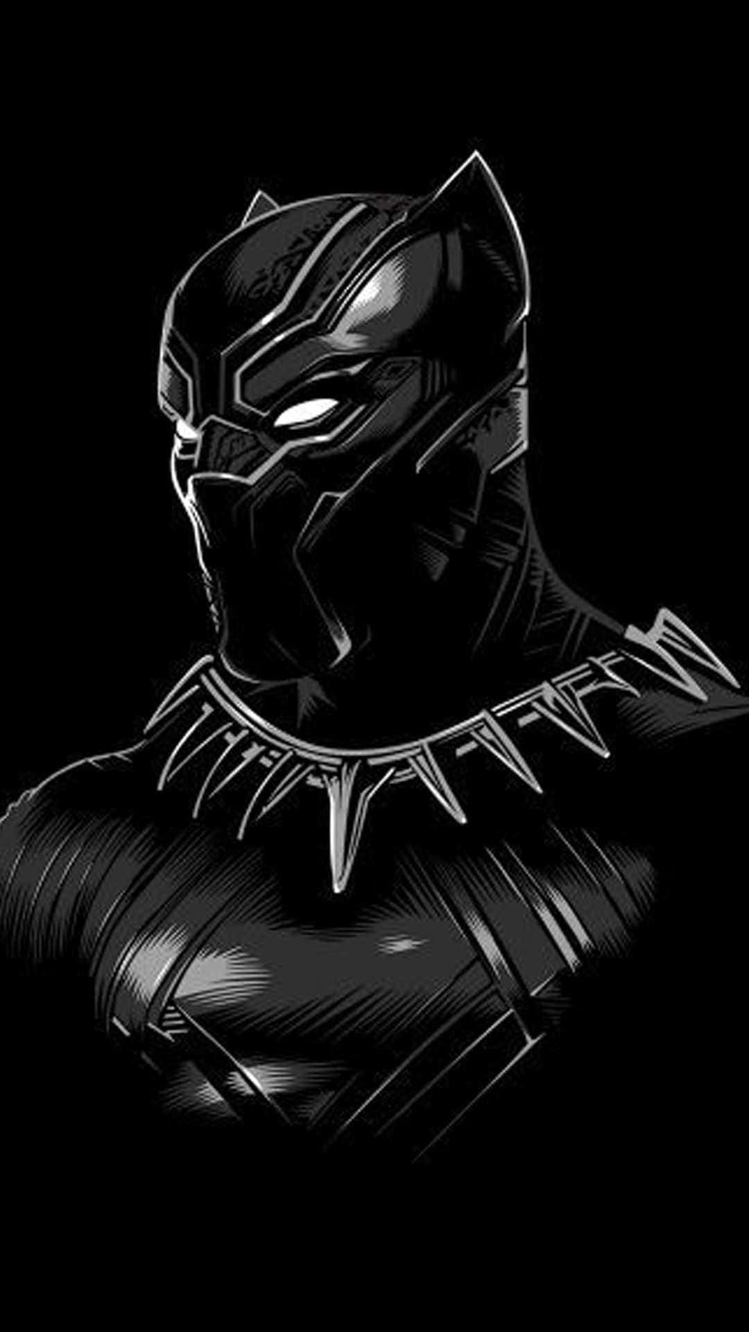 Black Panther Hero, Black Panther, iconic mask, Full HD Phone Wallpaper