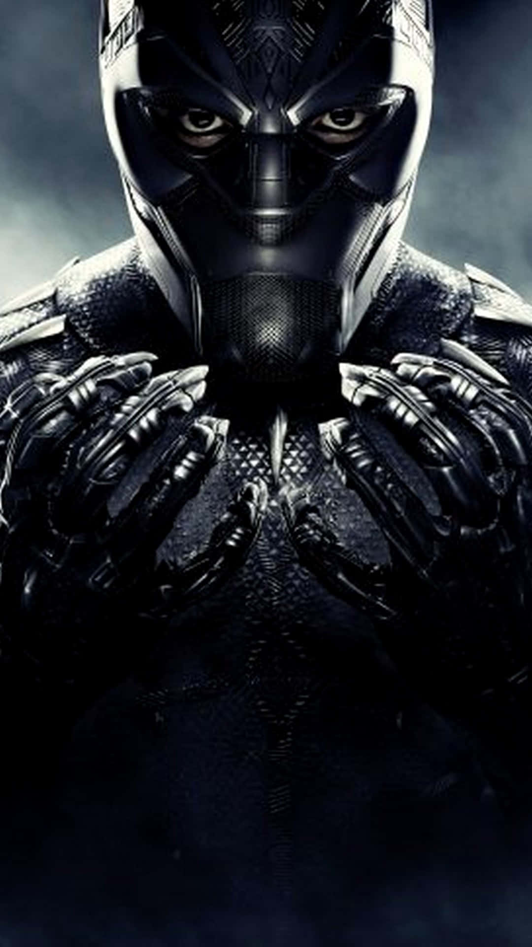 Black Panther, sleek black suit, glowing eyes, Full HD Phone Wallpaper