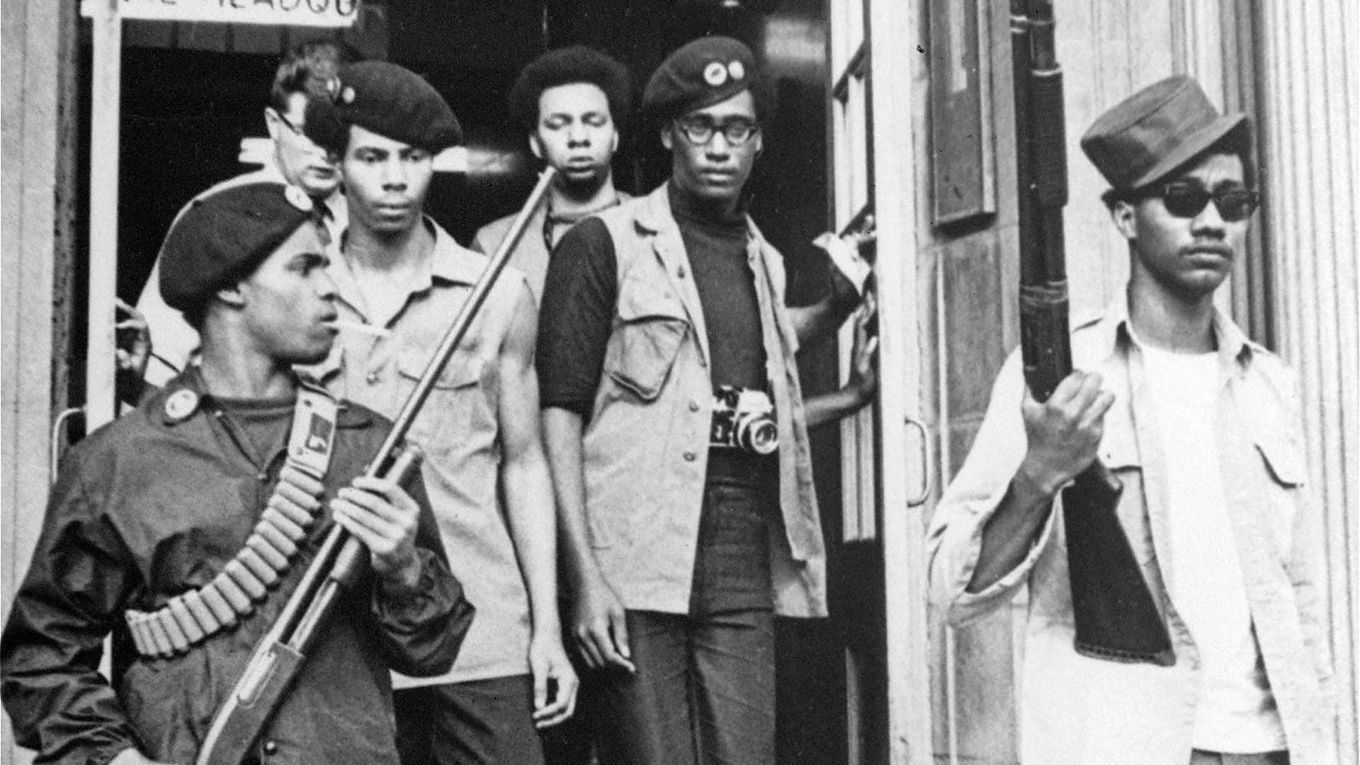 Black Panther Party, berets, military-style clothing, Full HD Desktop Wallpaper