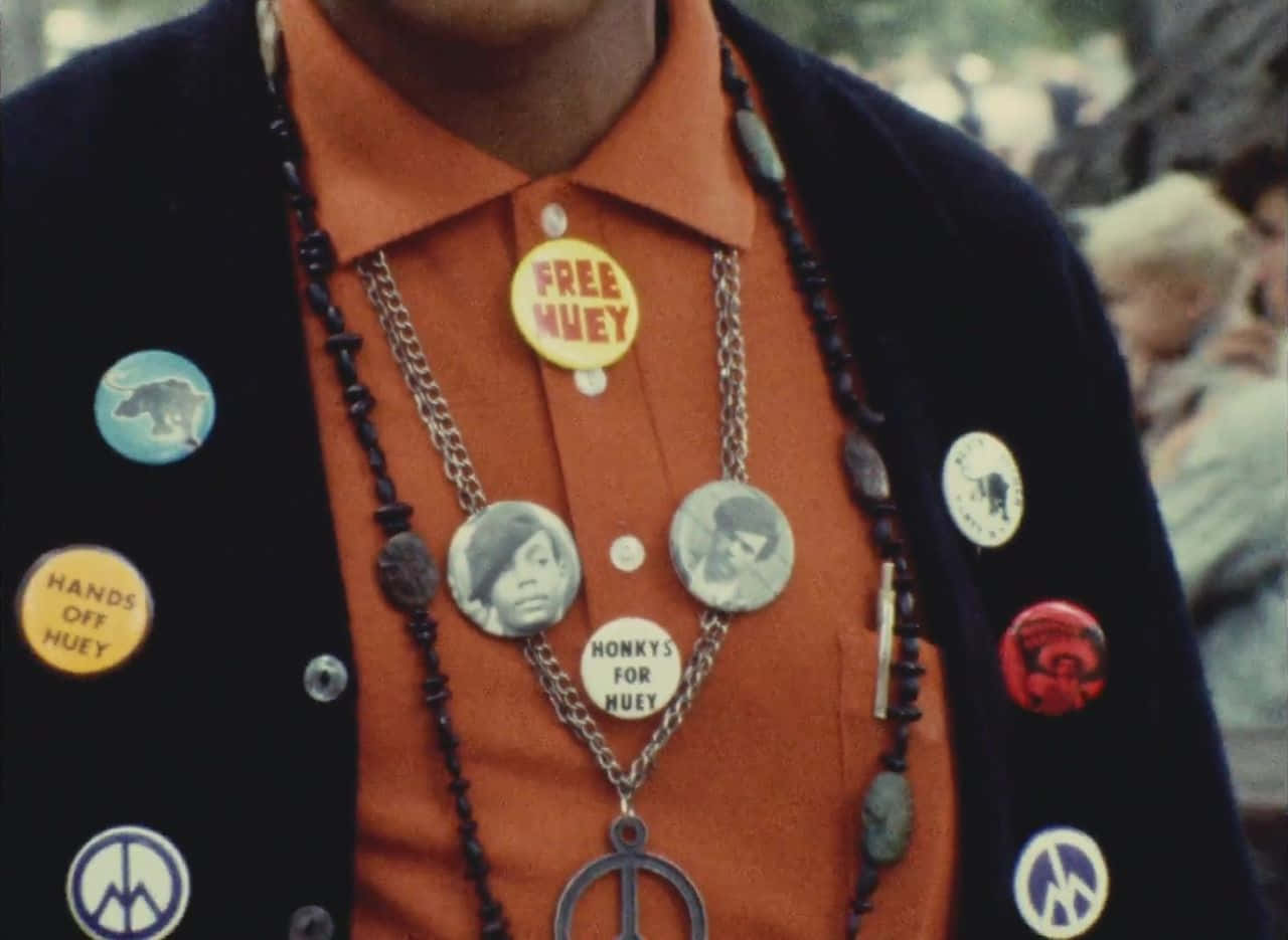Black Panther Party, orange shirt, black cardigan, HD Desktop Wallpaper