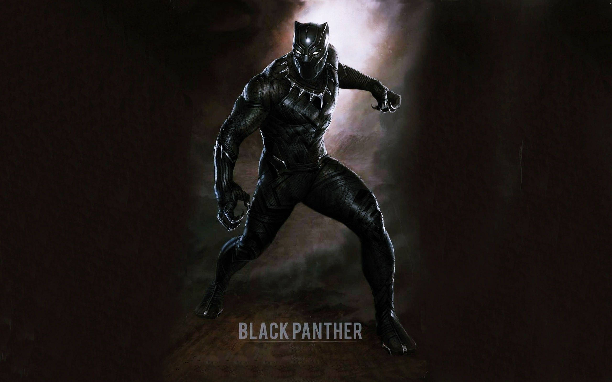 Black Panther, movie poster, sleek black suit, 2K Desktop Wallpaper