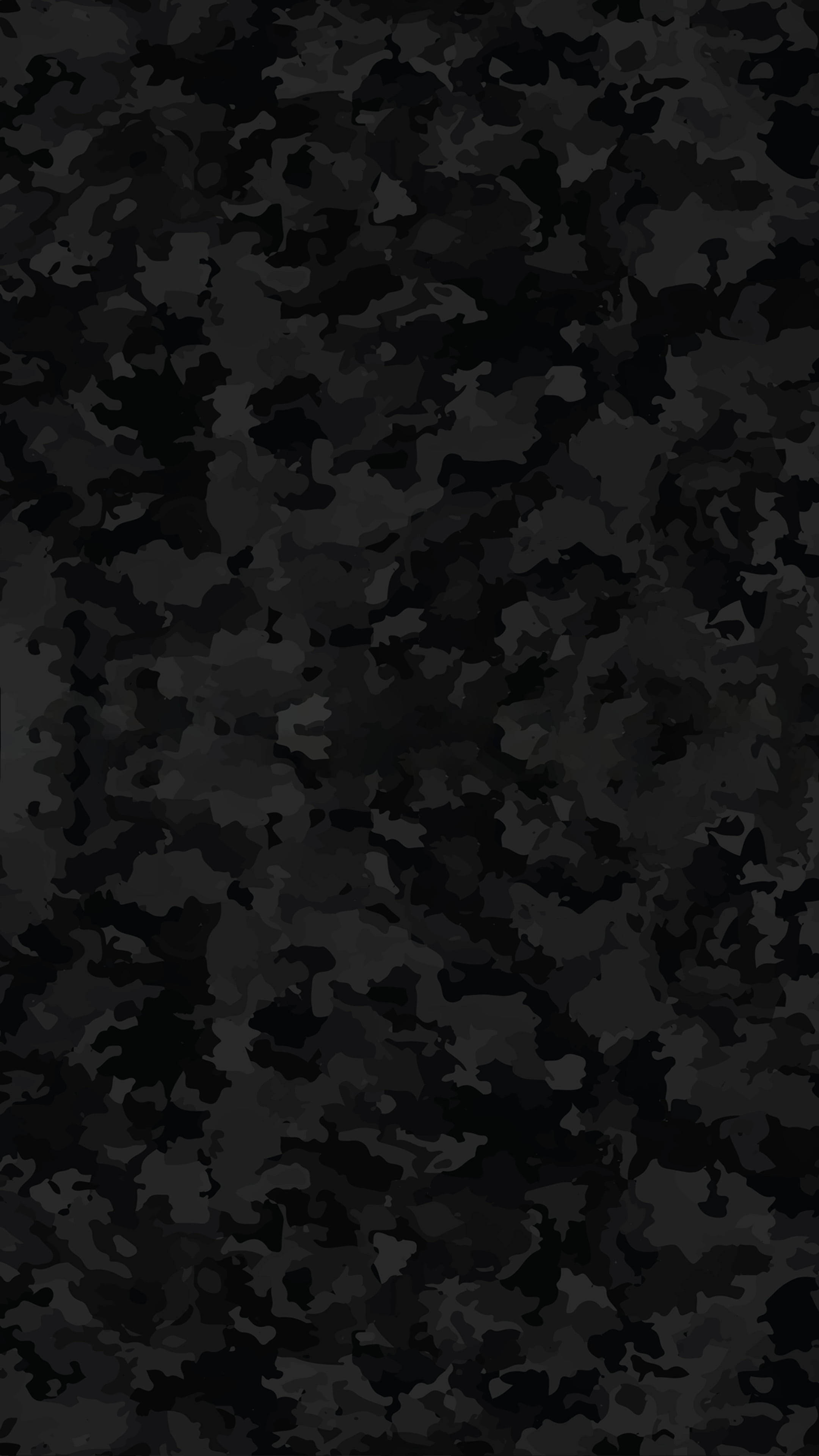 seamless camouflage, black and dark gray, irregular splotches, 4K Phone Wallpaper