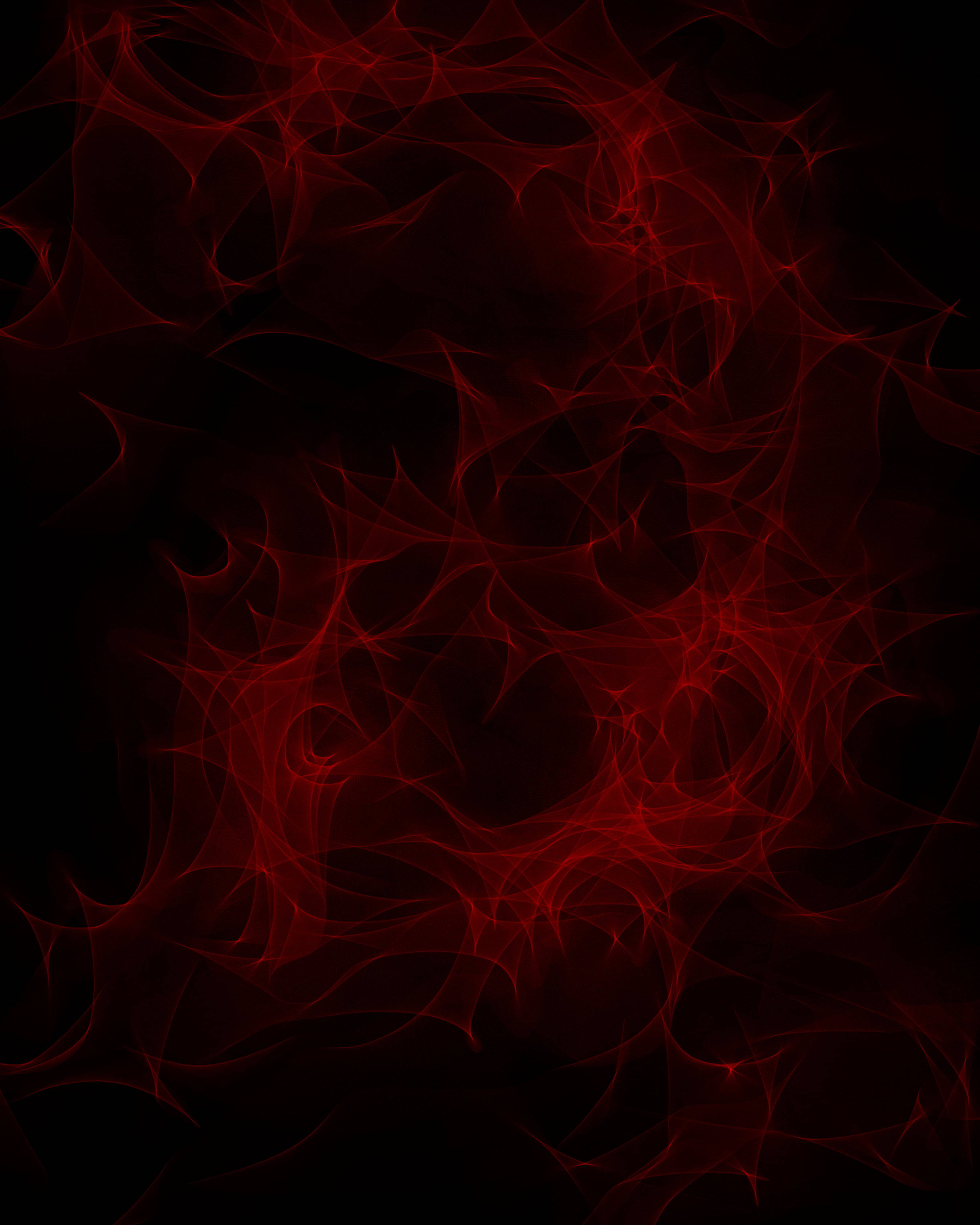 abstract smoke, crimson fractal tendrils, deep black void, 2K Phone Wallpaper