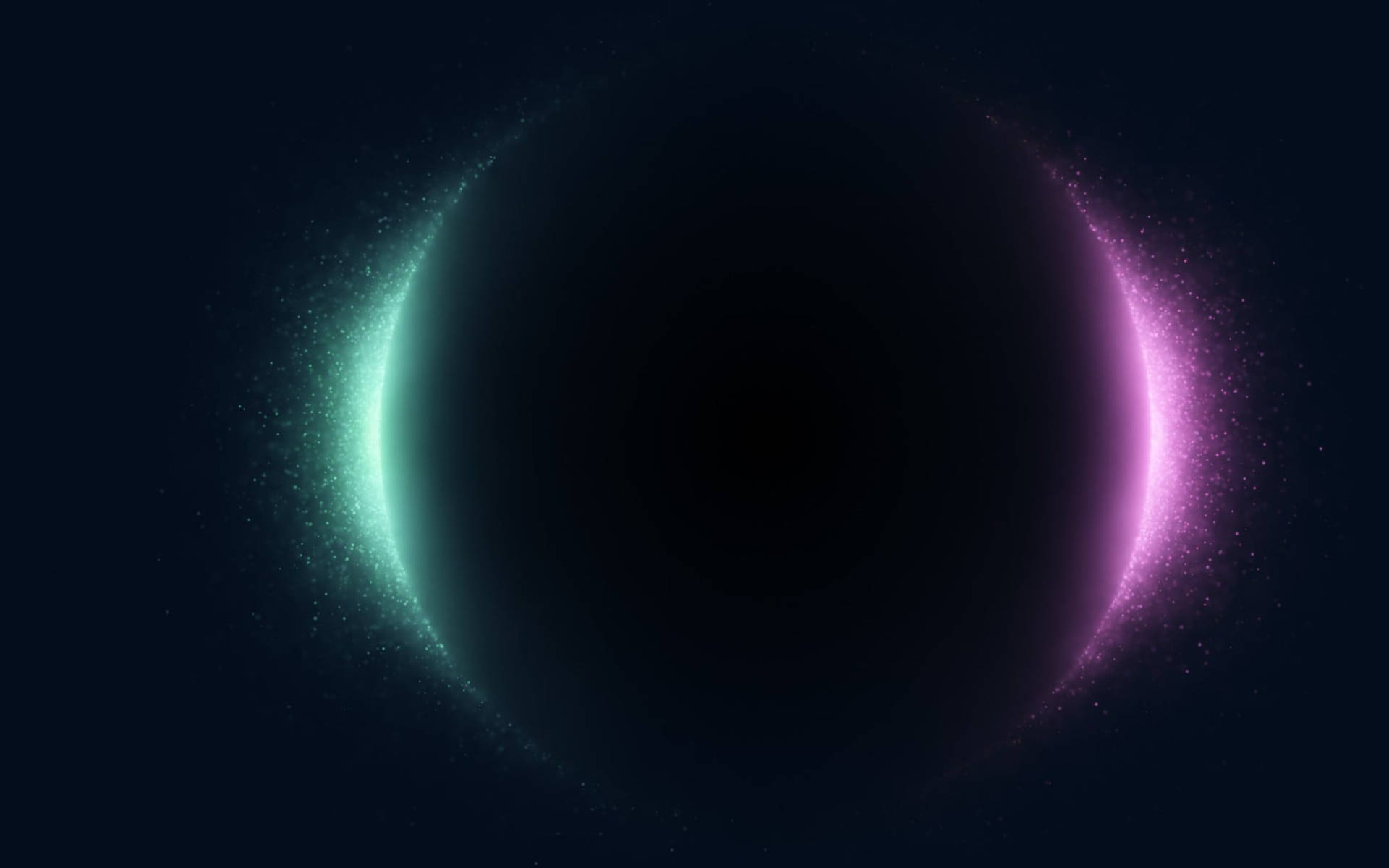 Black Planet, cosmic tunnel, glowing teal, Full HD Desktop Wallpaper
