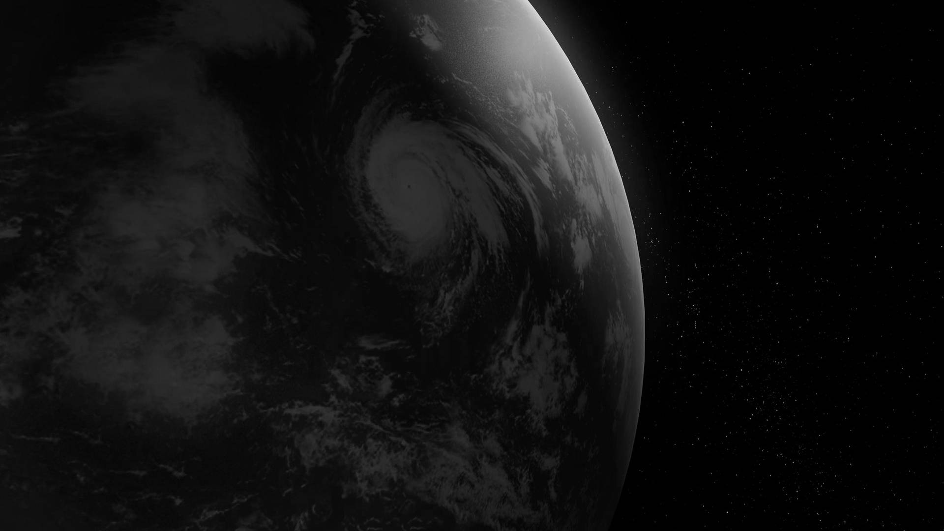 Black Planet Earth, Earth, hurricane, Full HD Desktop Wallpaper