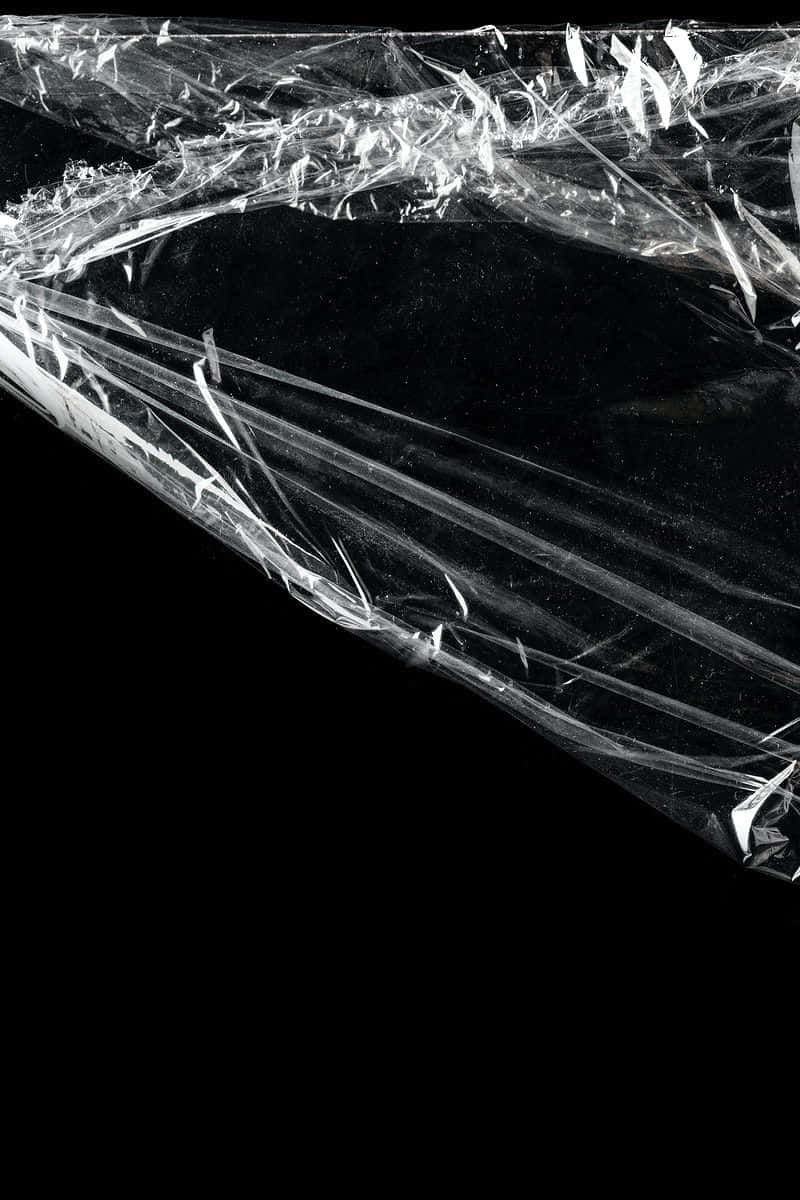 Black Plastic, plain black, crinkled transparent plastic wrap, SD Phone Wallpaper
