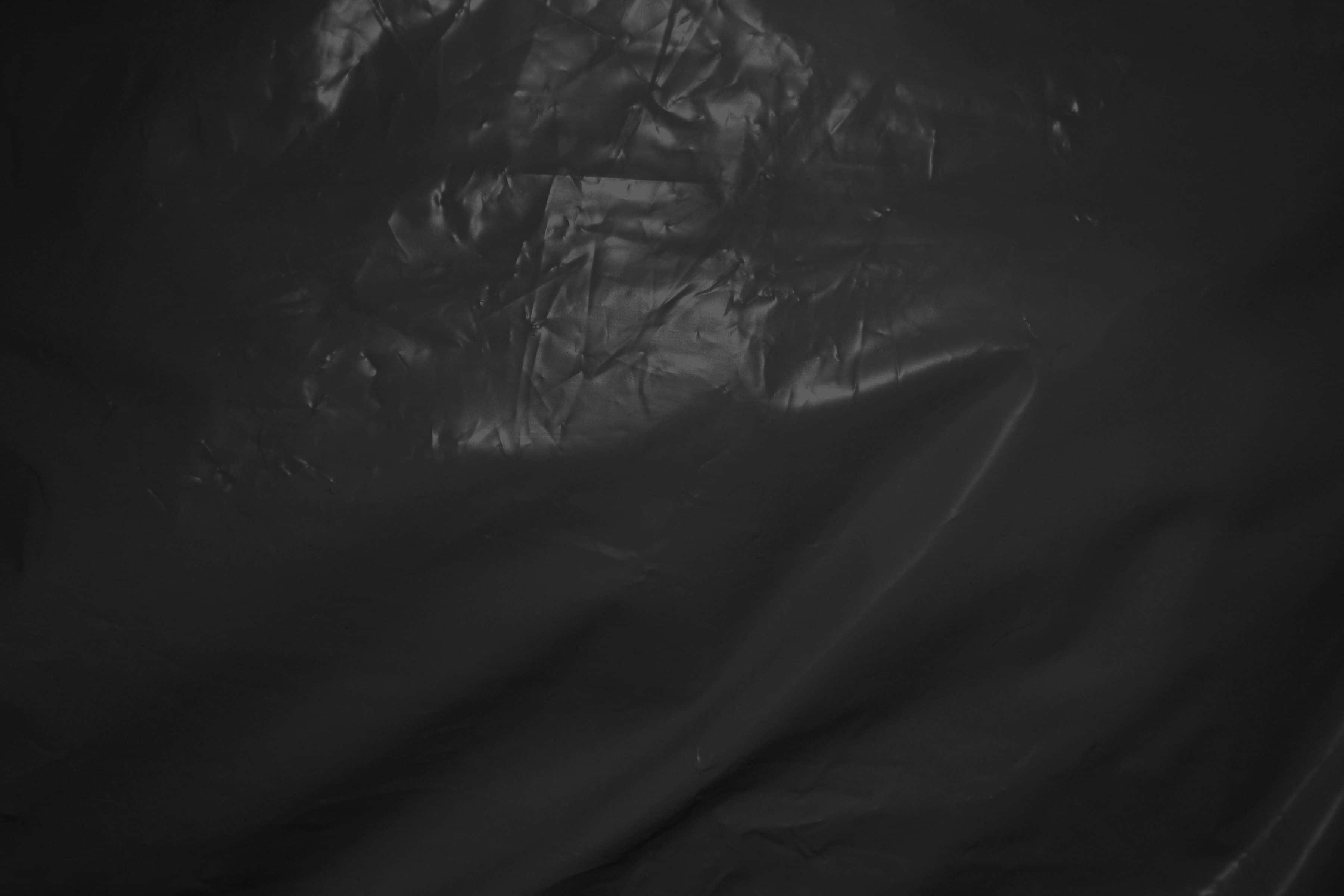 black plastic, crumpled black plastic, textured folds, 2K Desktop Wallpaper