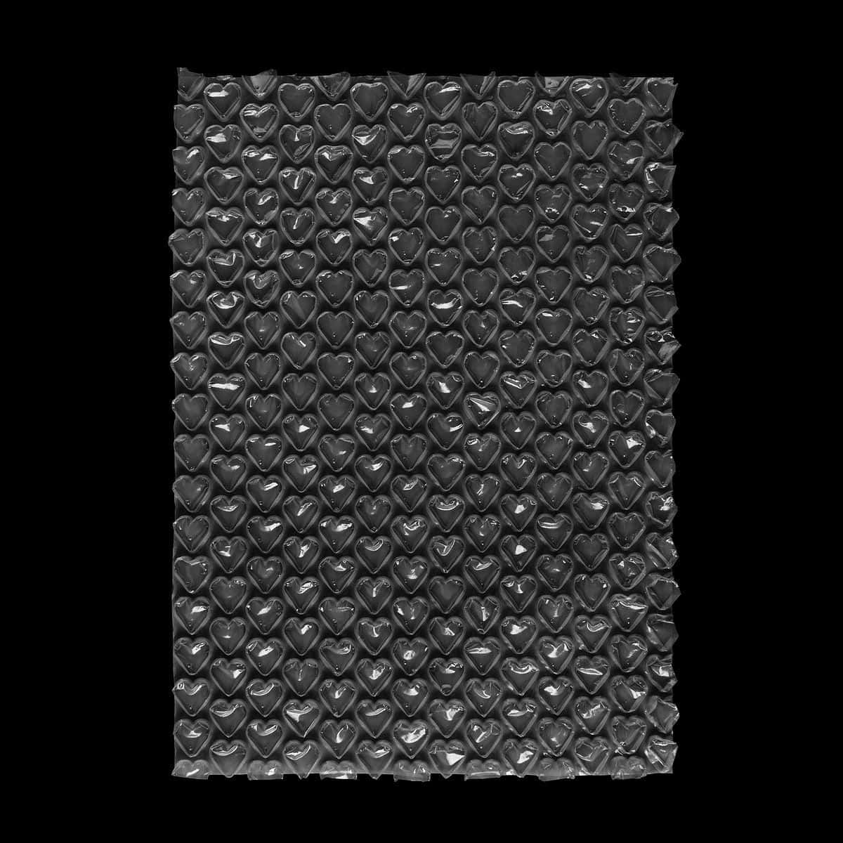Black Plastic, bubble wrap, heart-shaped, SD Desktop Wallpaper