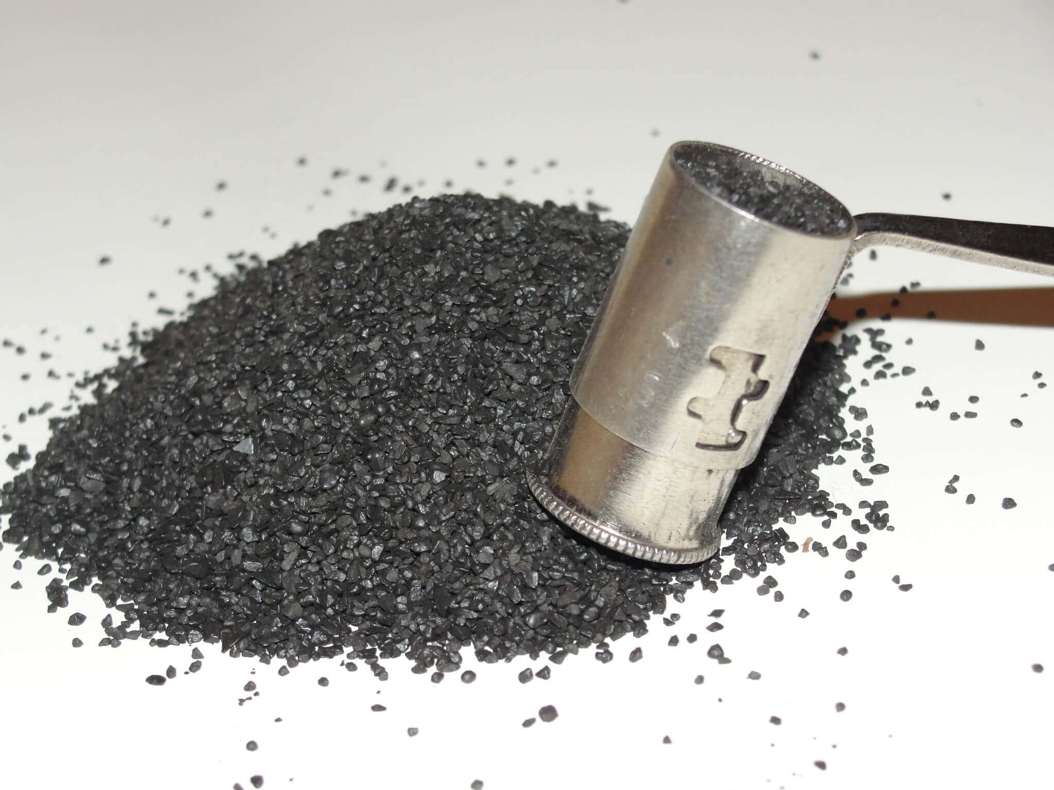Black Powder, metal scoop, dark granular charcoal, Full HD Desktop Wallpaper
