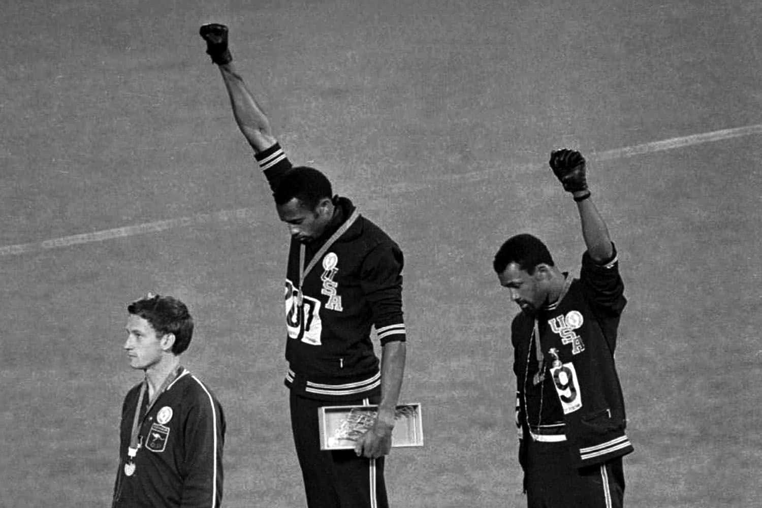 Black Power, podium, fists in protest, HD Desktop Wallpaper