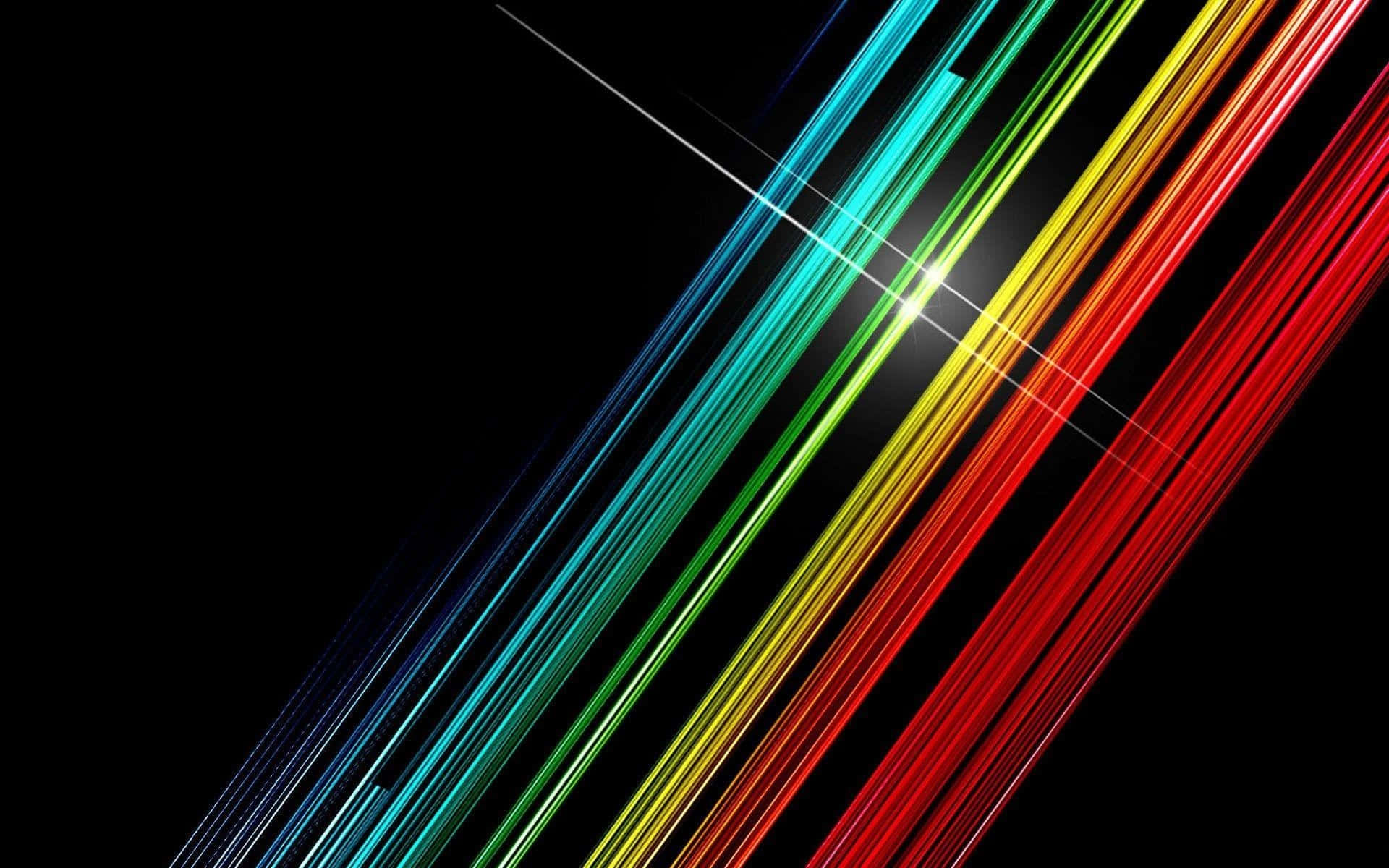 Black Rainbow, rainbow colors, diagonal light streaks, Full HD Desktop Wallpaper