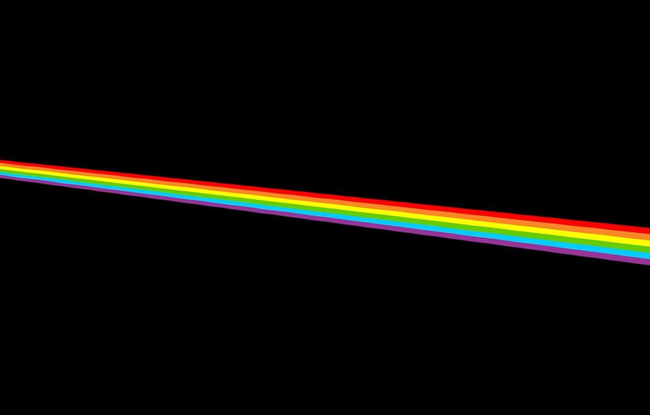 Black Rainbow, vibrant rainbow spectrum, pure black void, HD Desktop Wallpaper