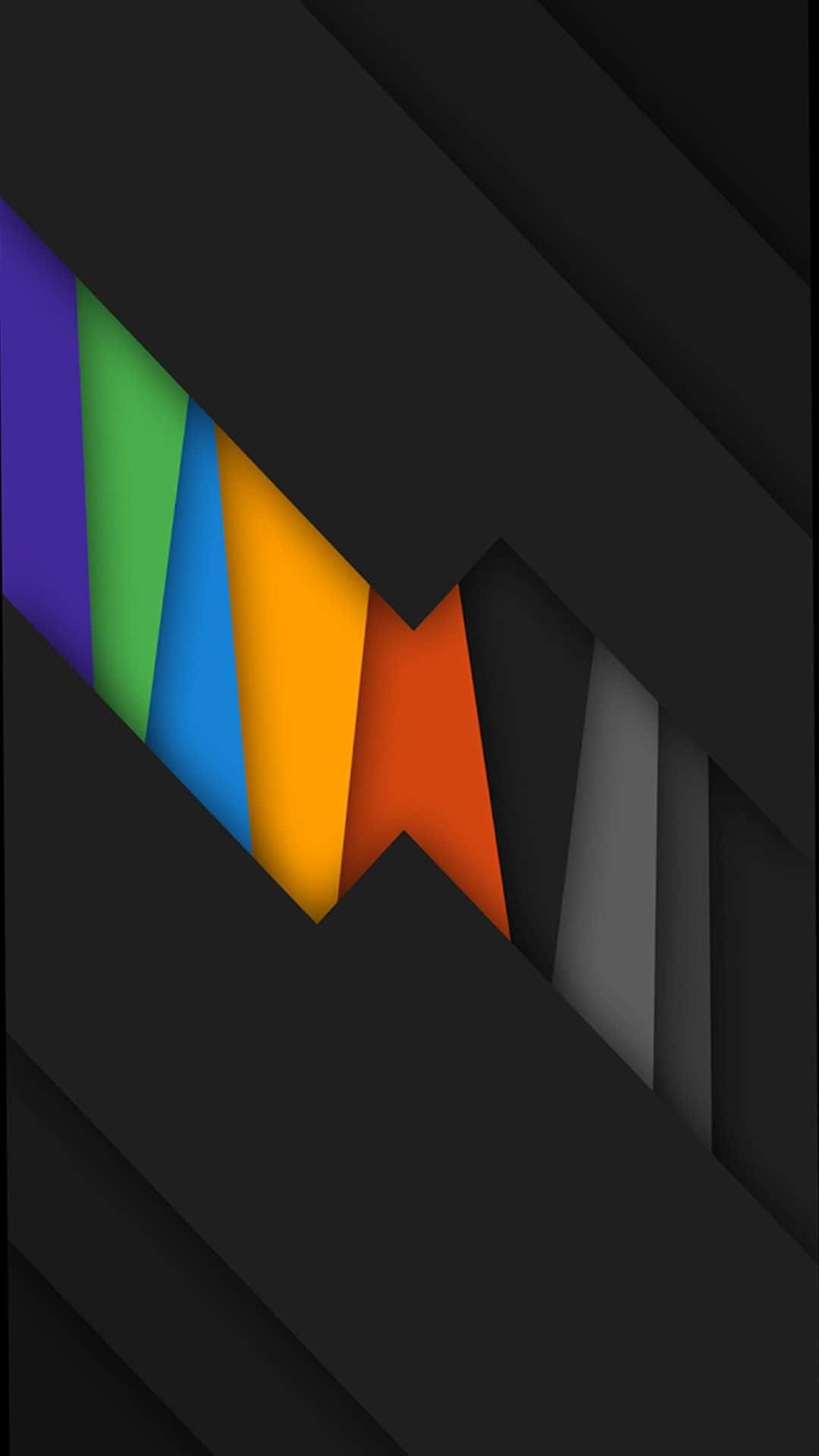 black rainbow, cloudy sky, deep blacks, Full HD Phone Wallpaper