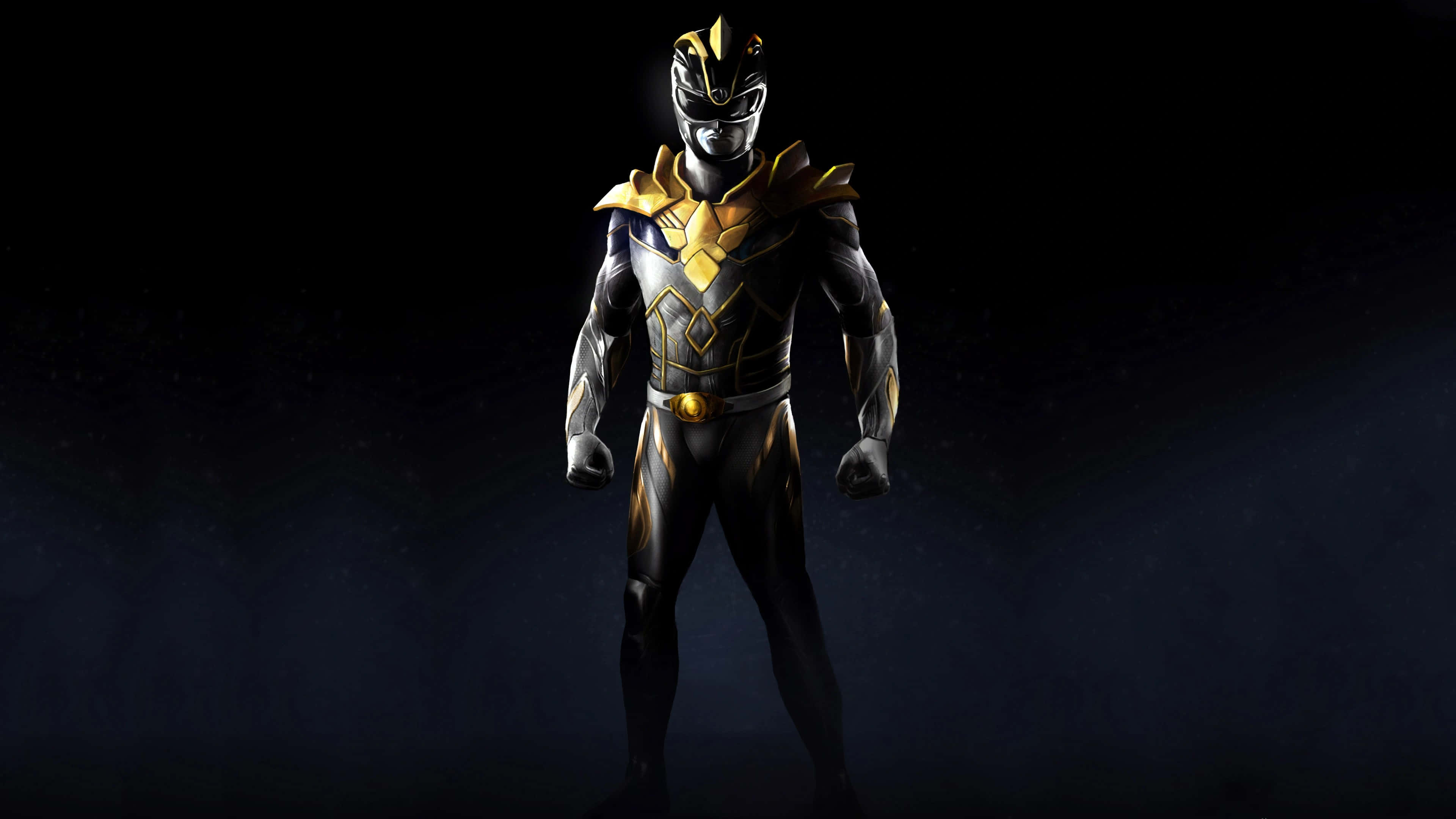 Black Ranger, armor, black and gold, 4K Desktop Wallpaper