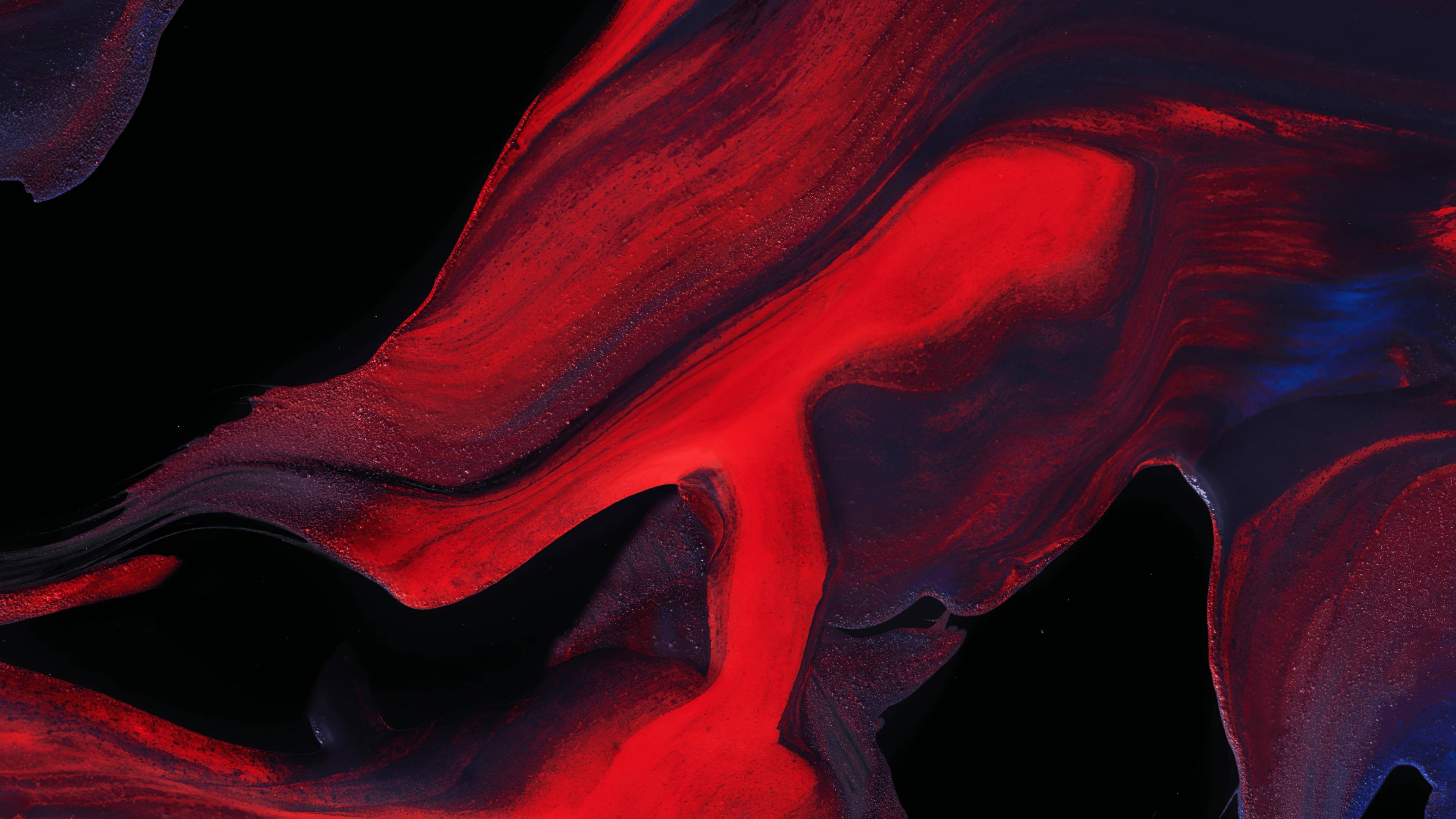 Black Red 4K, marble, vibrant red, 4K Desktop Wallpaper