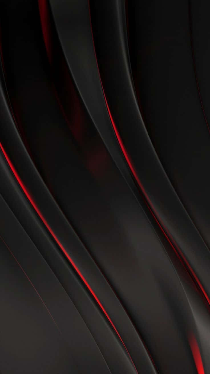 black red iPhone, wavy lines, glow, HD Phone Wallpaper