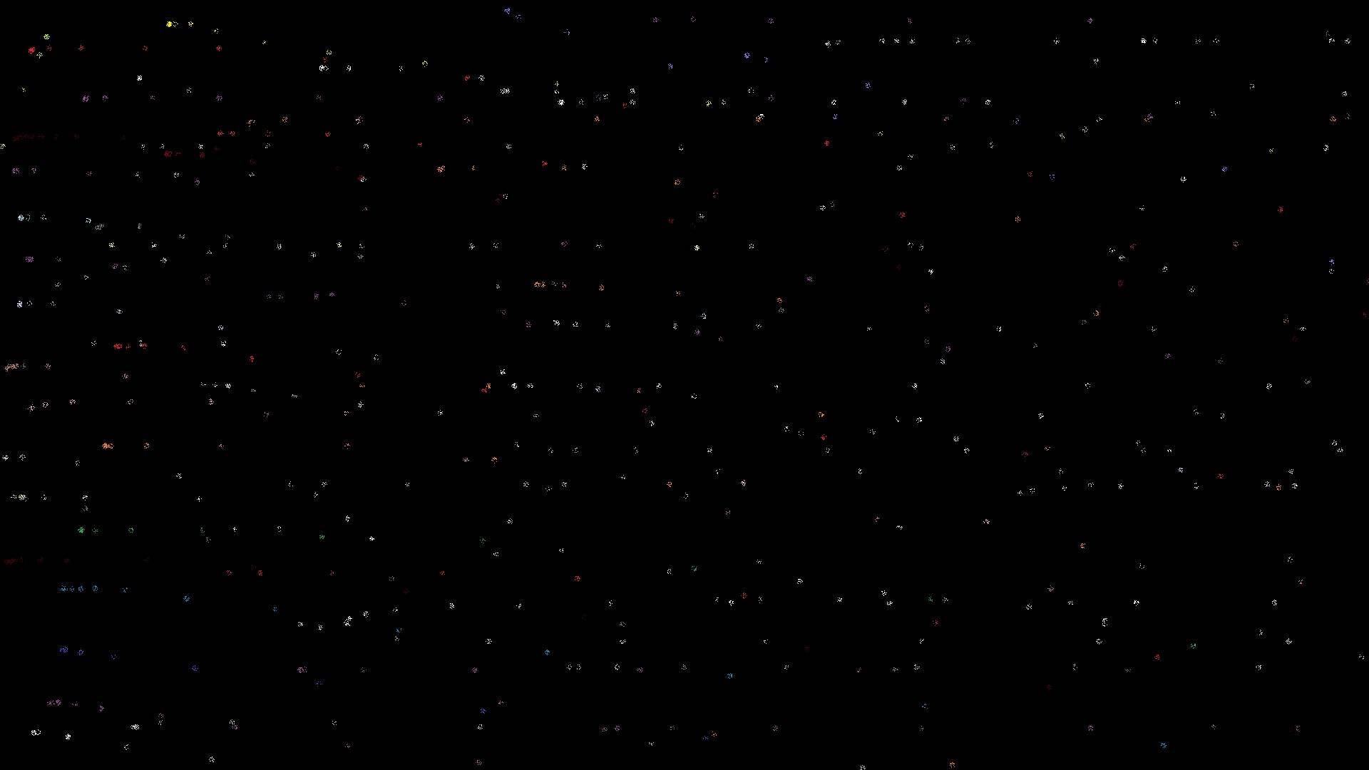 Starry Black Screen 4K, multicolored stars, black void, Full HD Desktop Wallpaper