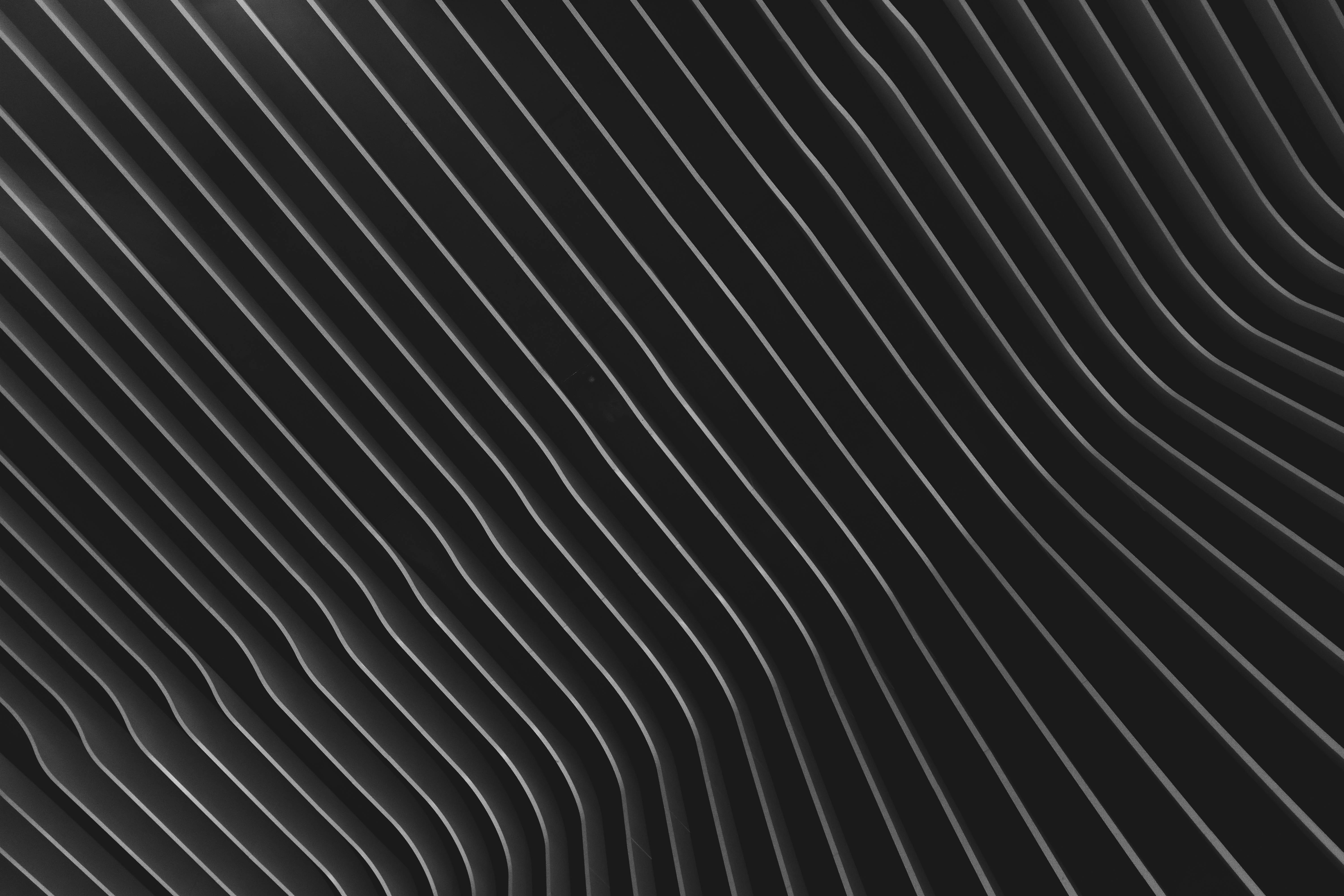 geometric line pattern, black screen 4k, abstract black and white, 5K Desktop Wallpaper