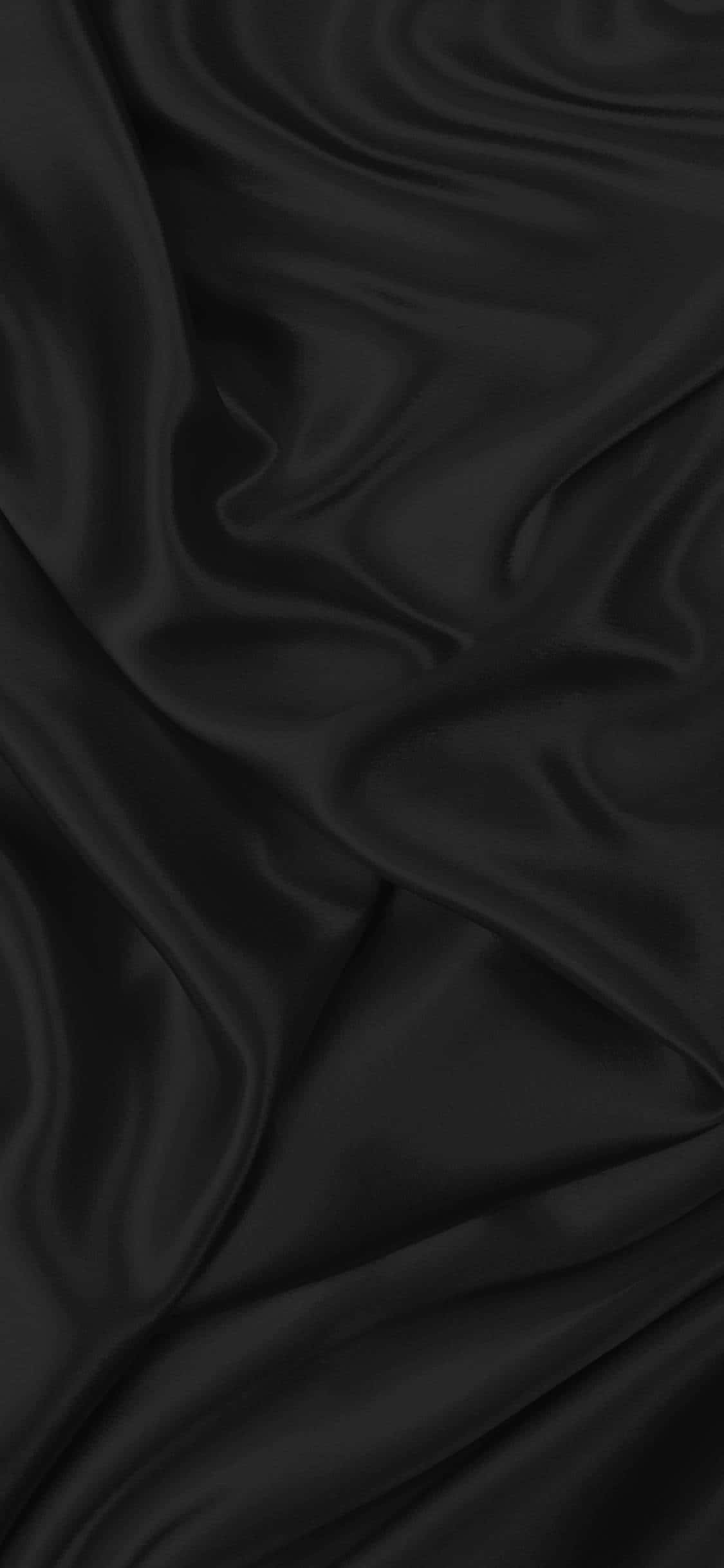 elegant black silk texture, black satin fabric, glossy folds, Full HD Phone Wallpaper