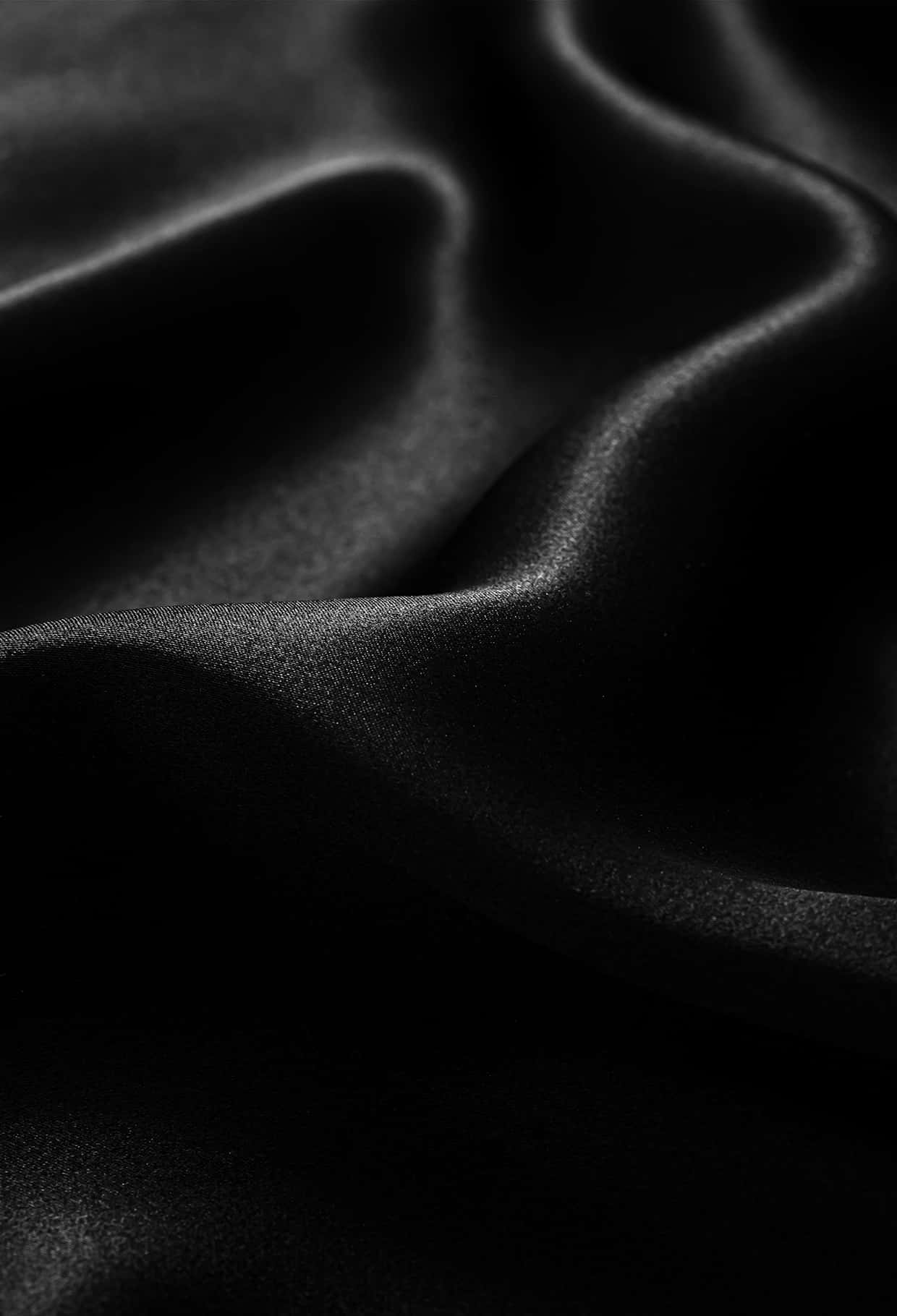 elegant black silk texture, luxurious black silk fabric, deep folds, HD Phone Wallpaper