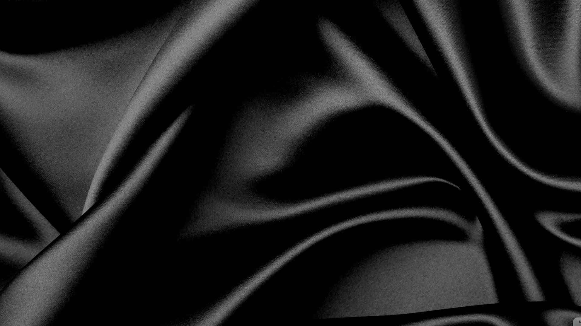 elegant black silk texture, luxurious black satin fabric, deep folds, Full HD Desktop Wallpaper