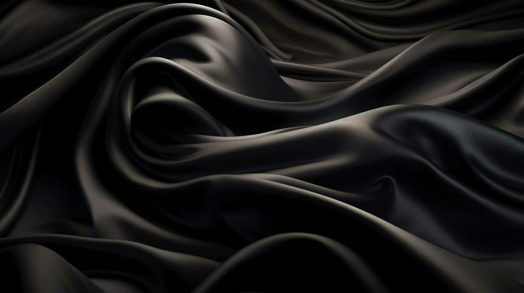elegant black silk texture, black satin fabric, glossy surface, HD Desktop Wallpaper