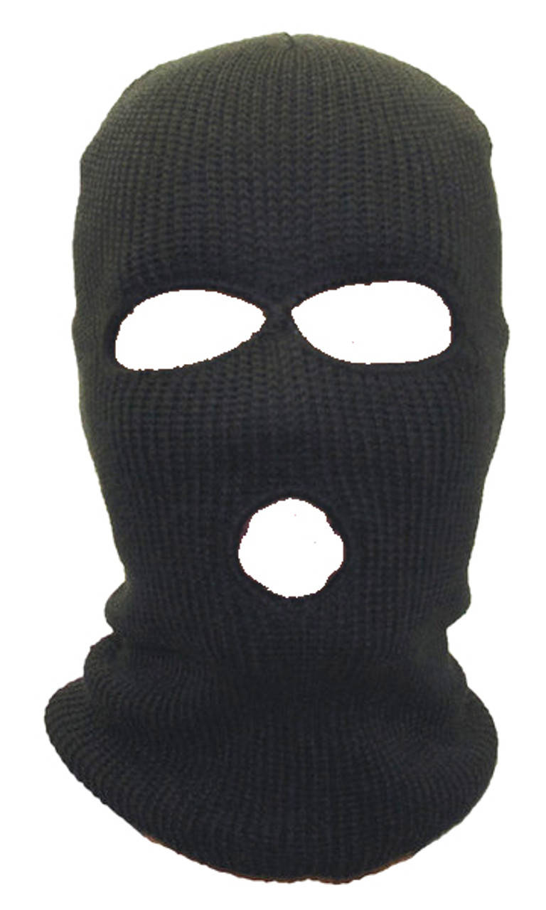 black knitted balaclava, eye and mouth holes, plain white background, HD Phone Wallpaper